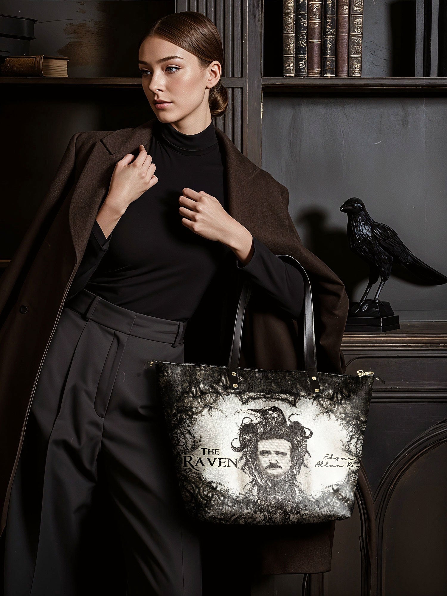 "The Raven" Leather Tote Bag Deal