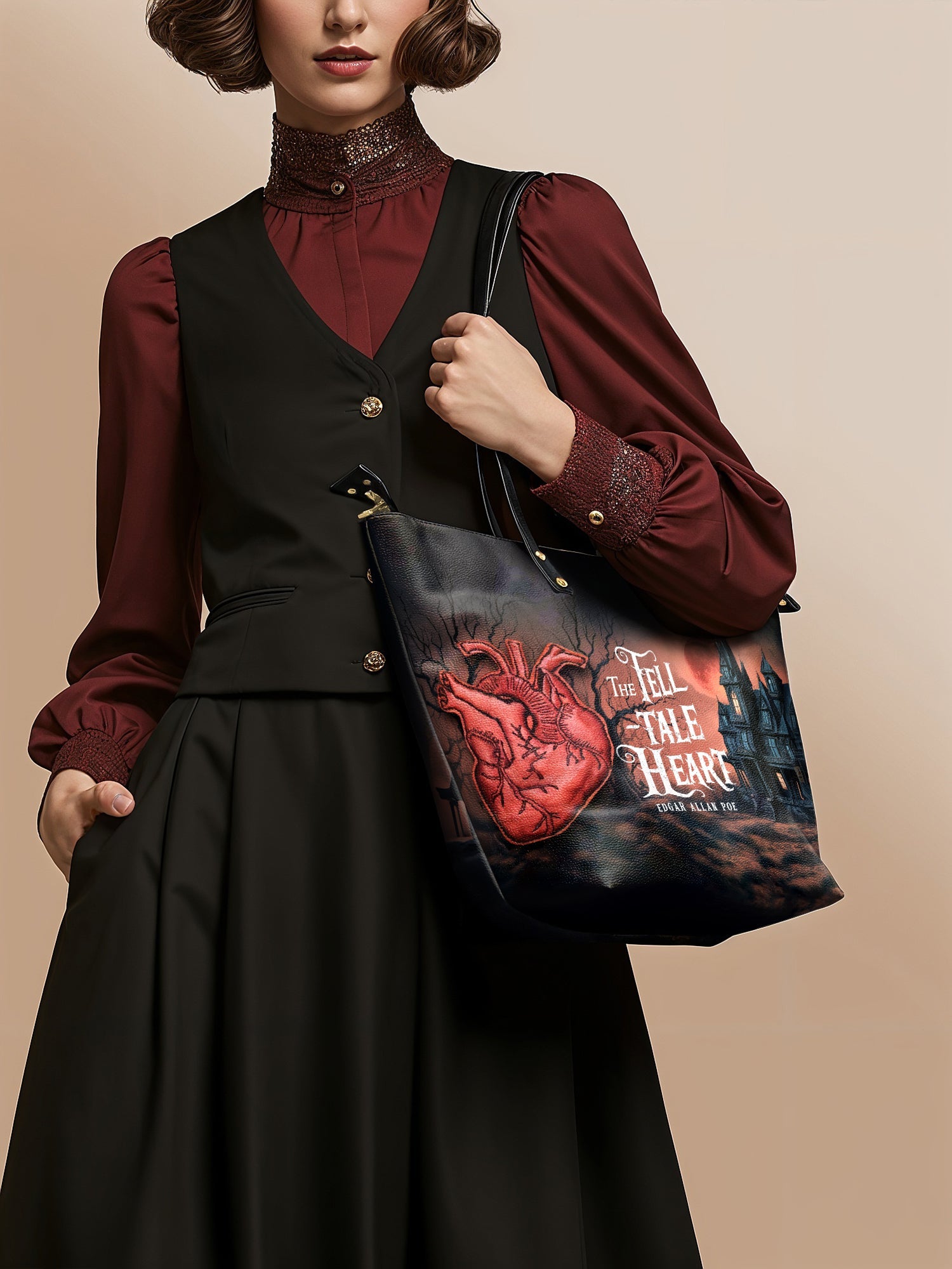 "The Tell-Tale Heart" Leather Tote Bag Deal