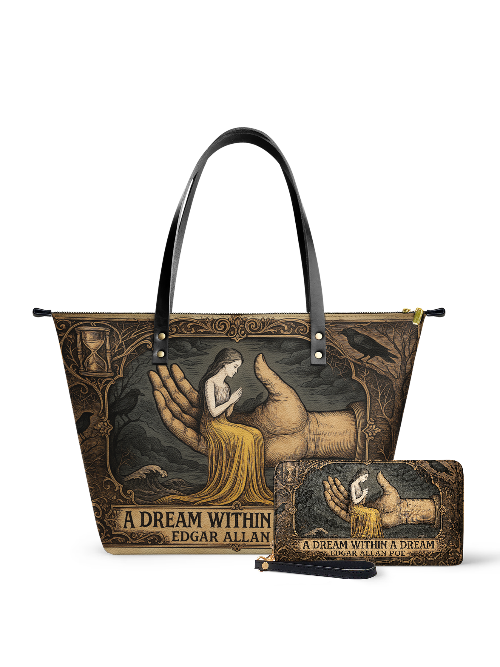 "A Dream Within A Dream" Leather Tote Bag Deal