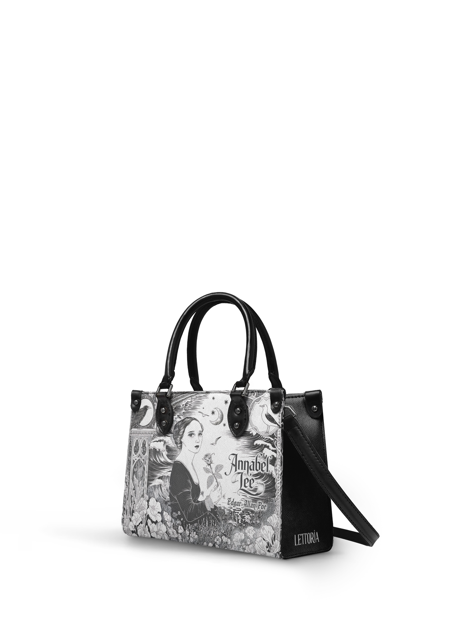 "Annabel Lee" - Black Interior - Small Leather Handbag