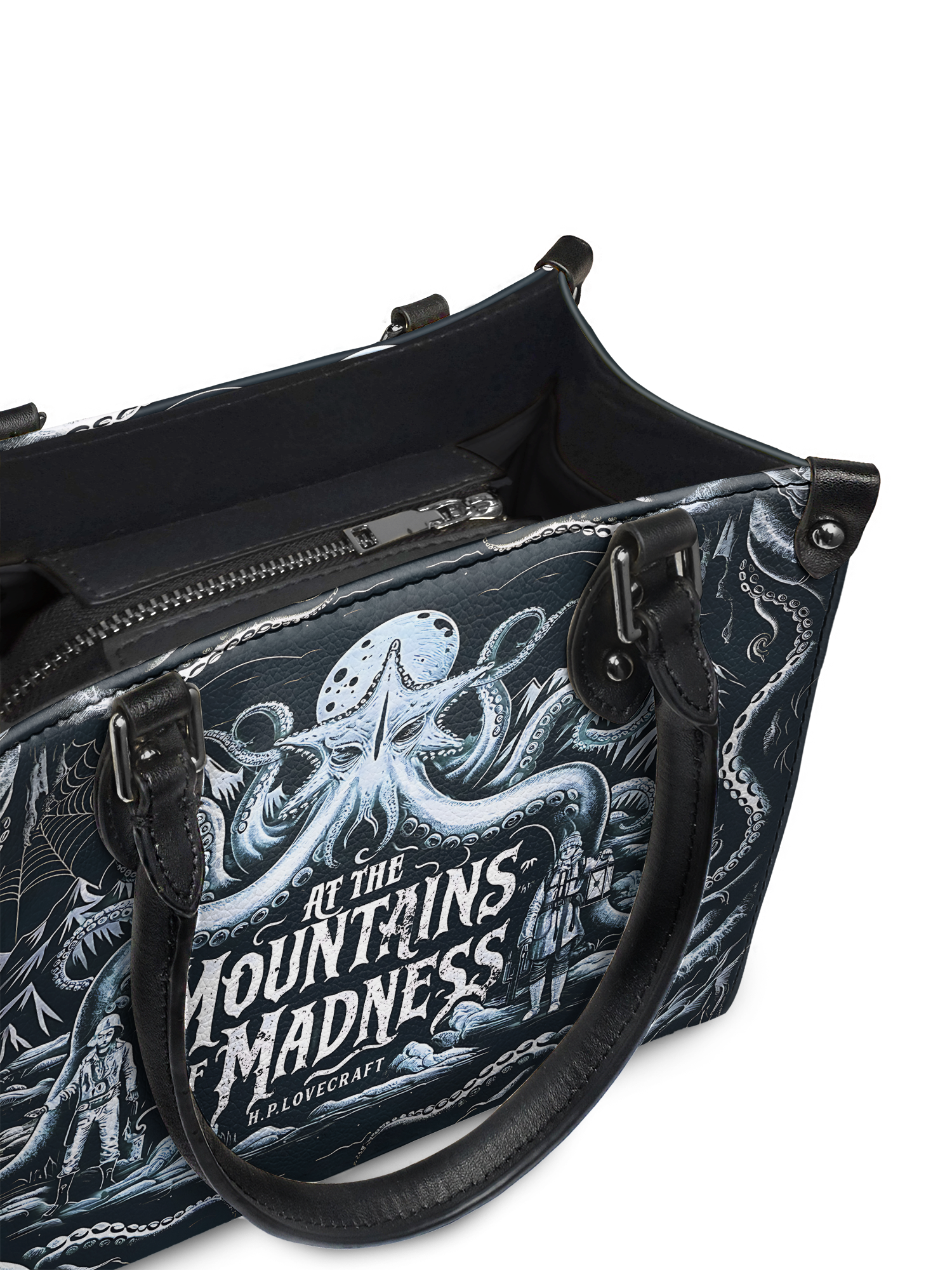 "At The Mountains Of Madness" Small Leather Handbag Today's Deal