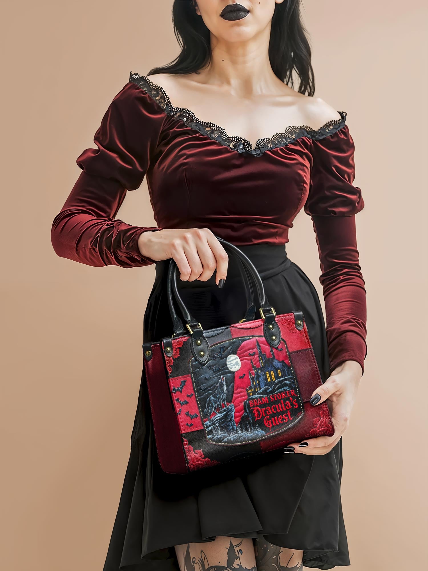 "Dracula's Guest" Small Leather Handbag