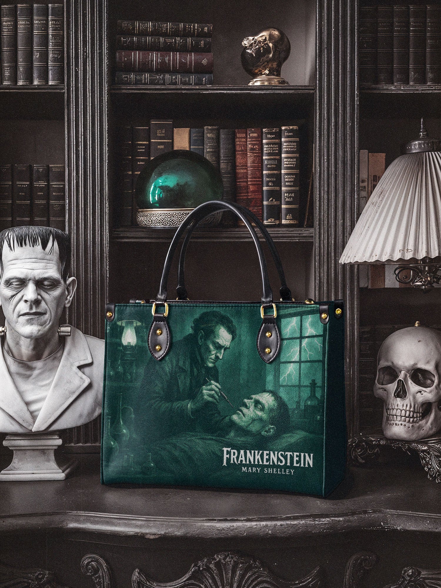 "Frankenstein" Mortuary Moss Leather Handbag Deal