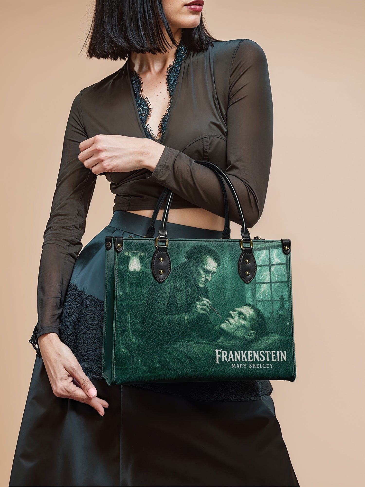 "Frankenstein" Mortuary Moss Leather Handbag Deal