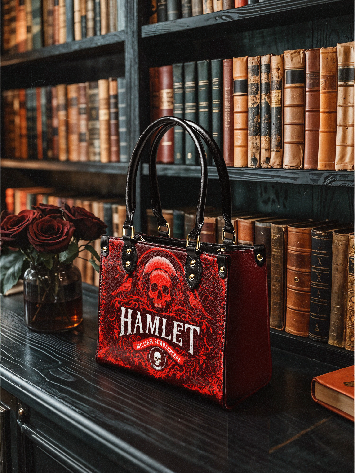 "Hamlet" The Red Room Small Leather Handbag Deal