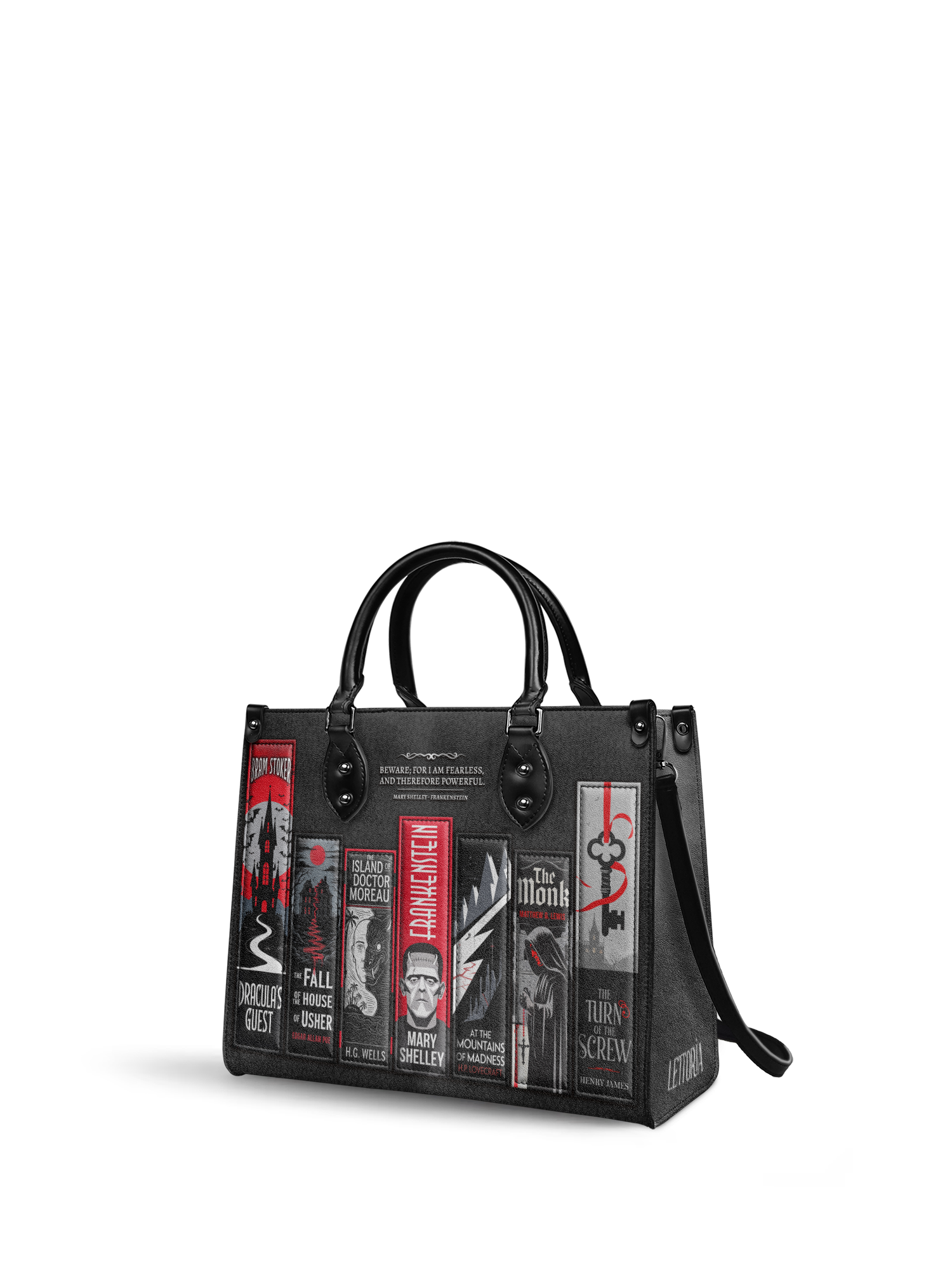 "The Fearless Collection" - Black Interior - Leather Handbag