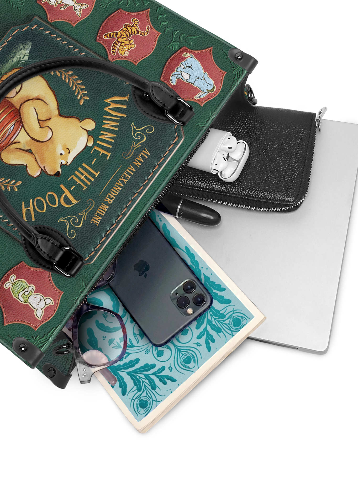 "Hundred Acre Dream" - Black Interior - Leather Handbag