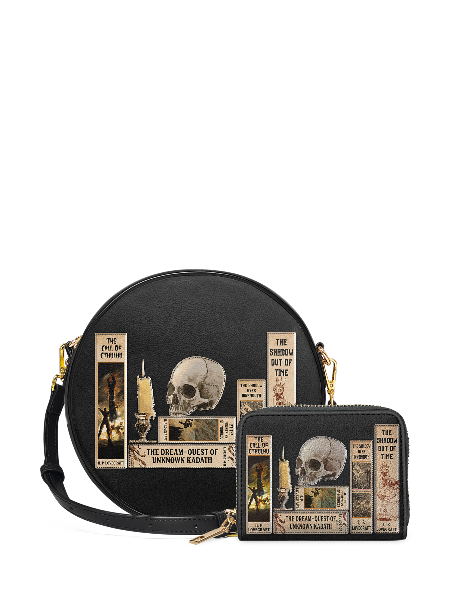 Lovecraftian Black Circle Crossbody Bag Deal