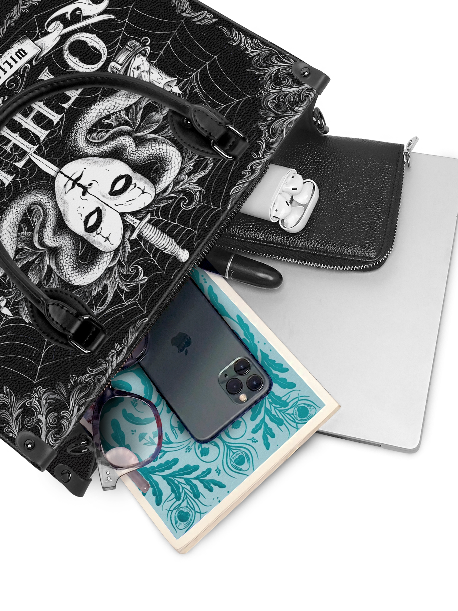 "Othello" - Black Interior - Leather Handbag