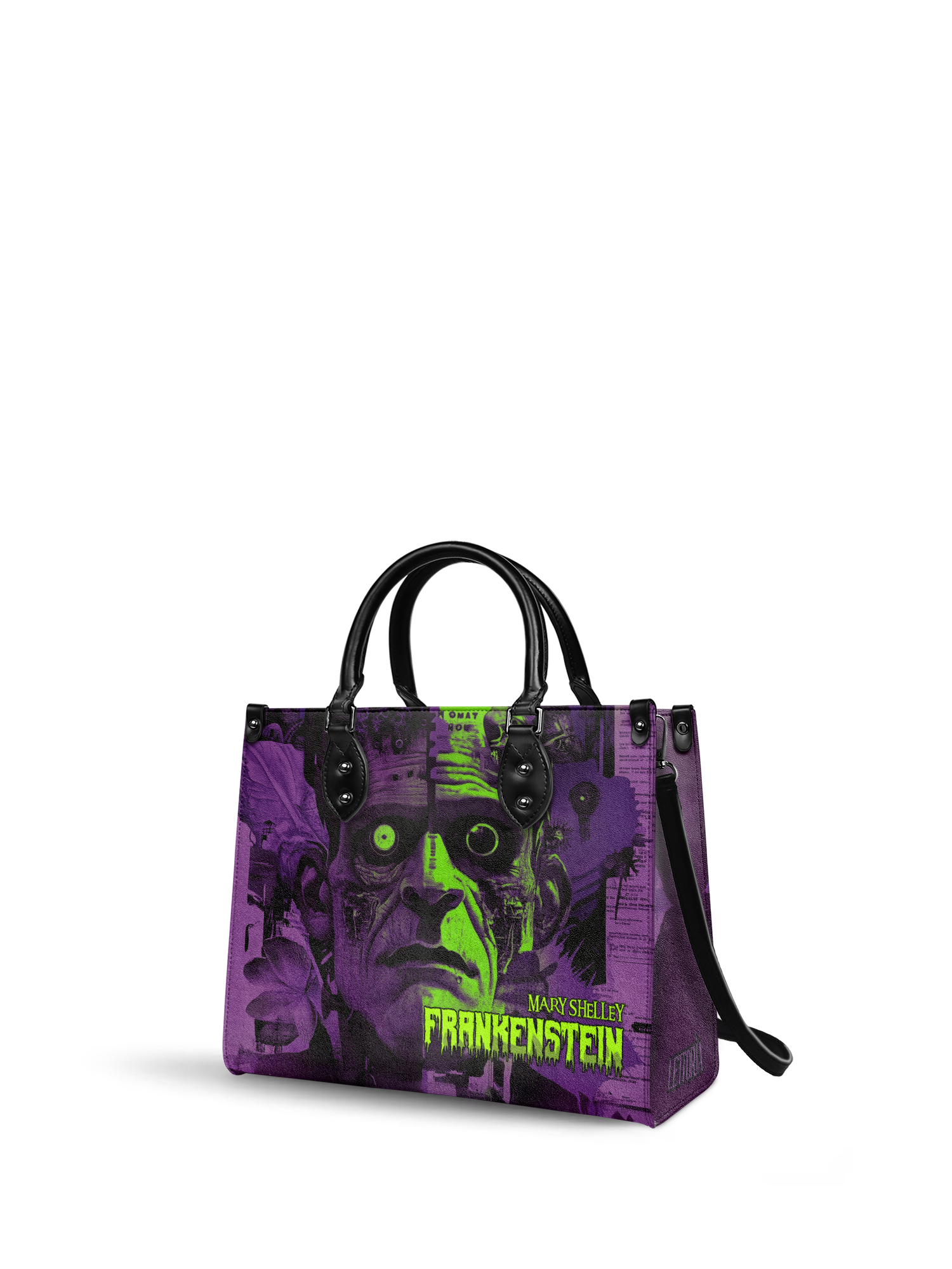 "Frankenstein" Lablight Violet Leather Handbag Deal