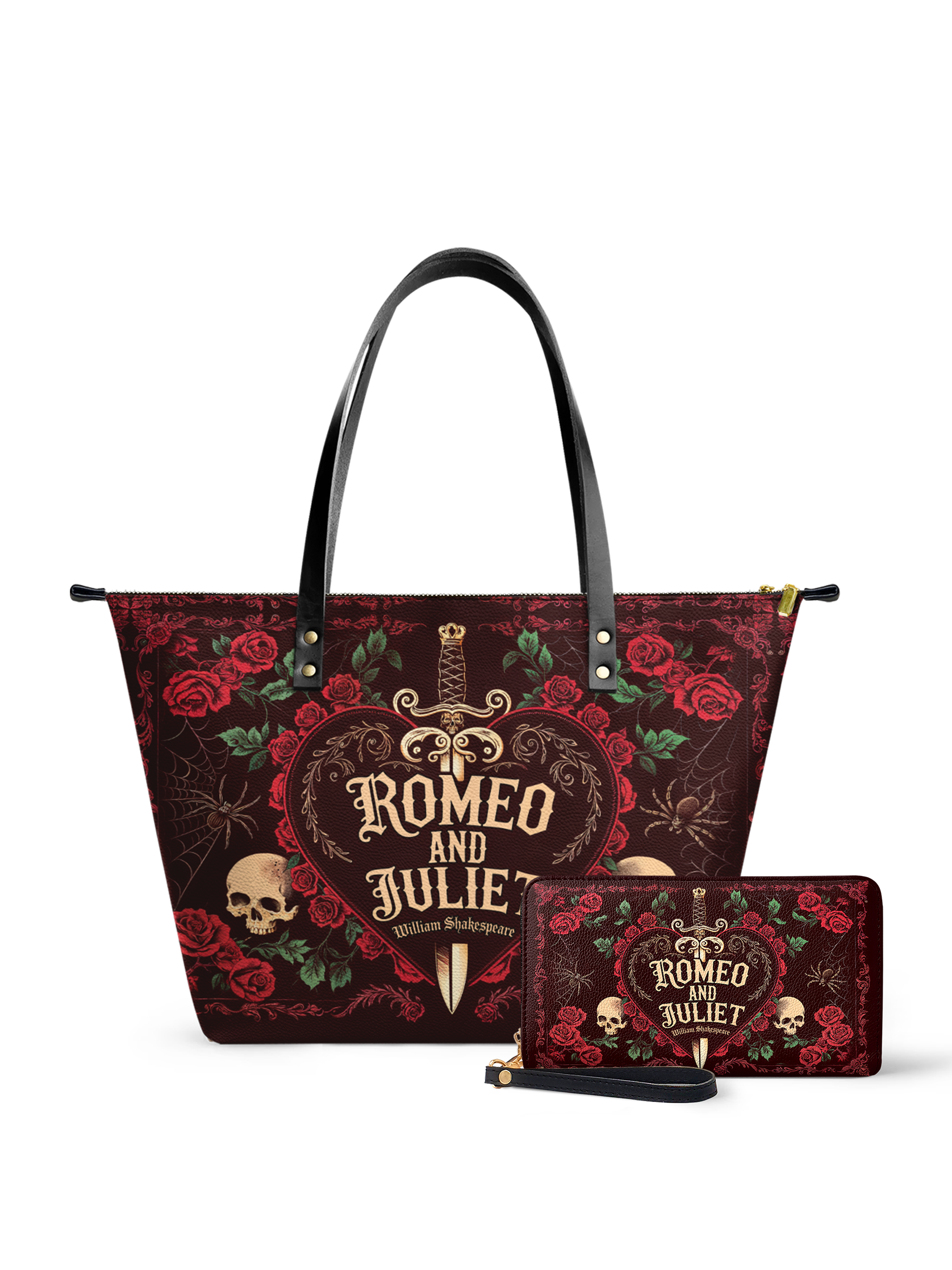 "Romeo And Juliet" Poison Rose Leather Tote Bag Deal