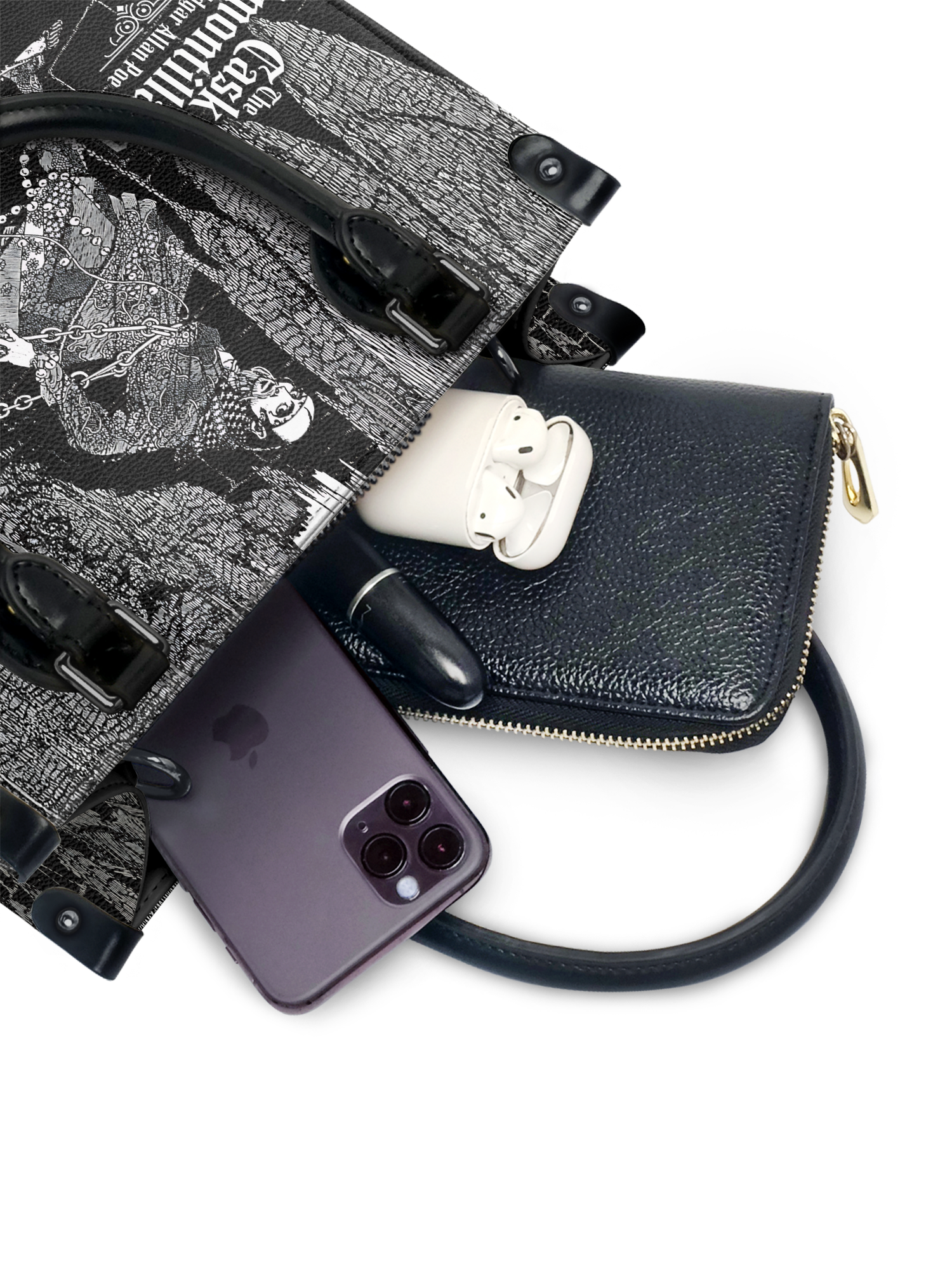 "The Cask Of Amontillado" Small Leather Handbag Today's Deal