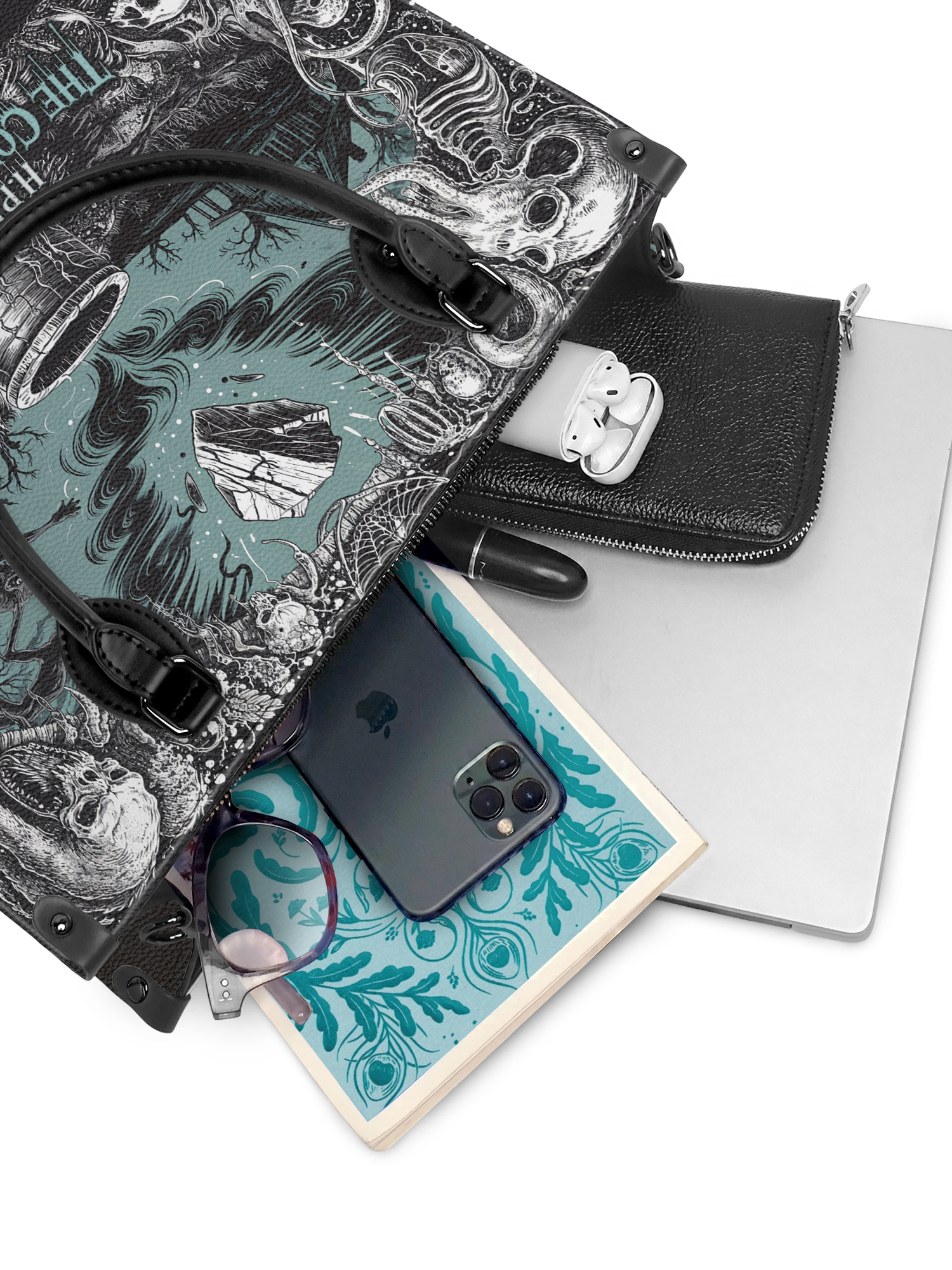 "The Colour Out Of Space" - Black Interior - Leather Handbag