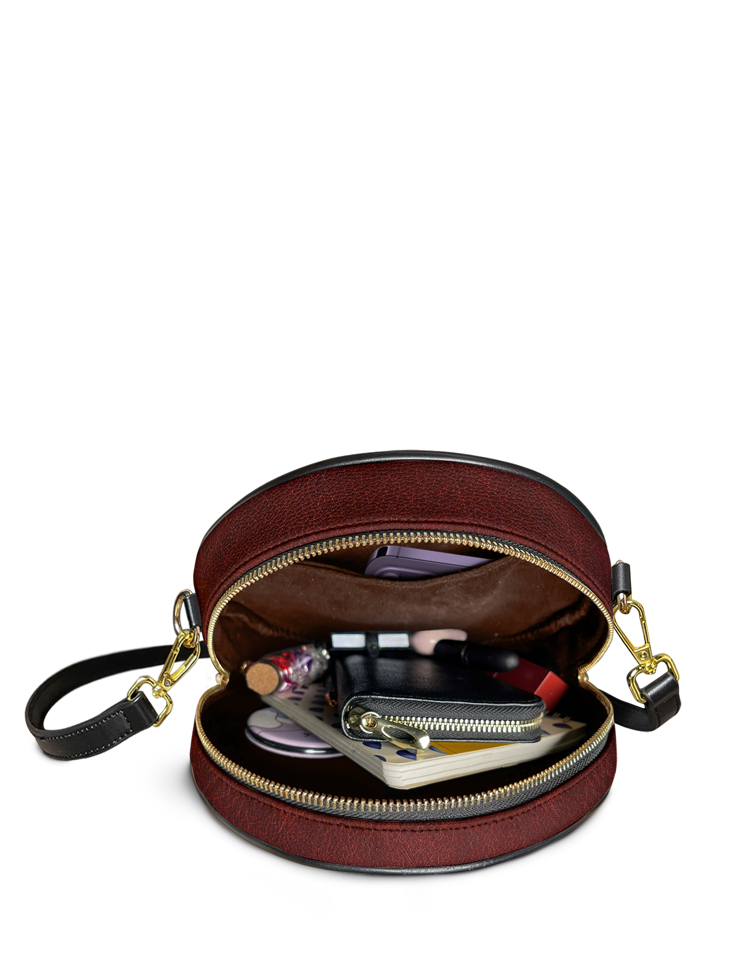 "The Crimson Codex" Circle Crossbody Bag Deal