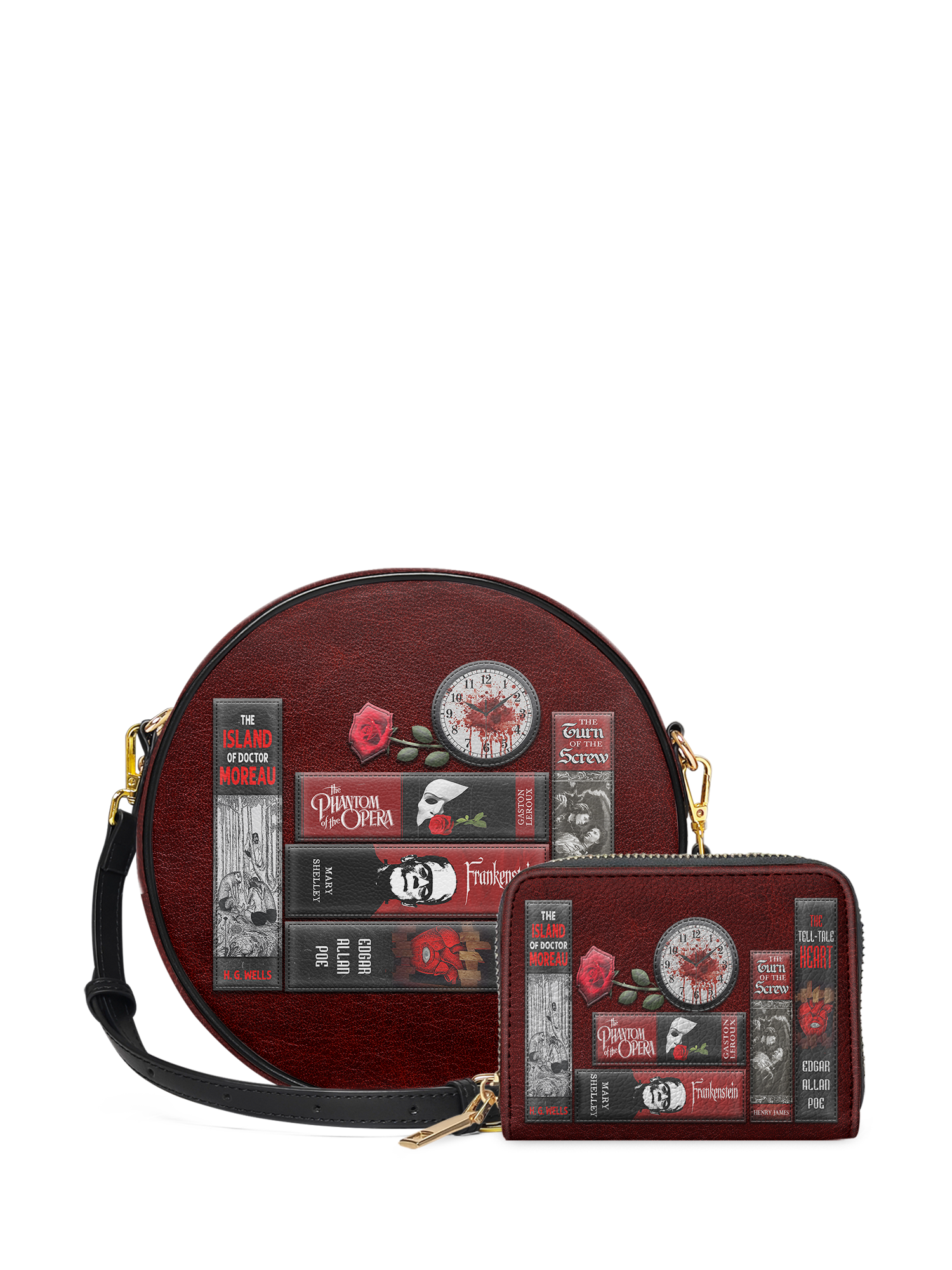 "The Crimson Codex" Circle Crossbody Bag Deal