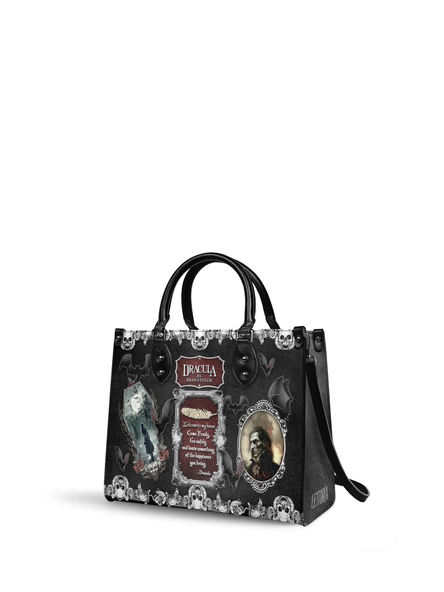 "The Dracula" - Black Interior - Leather Handbag