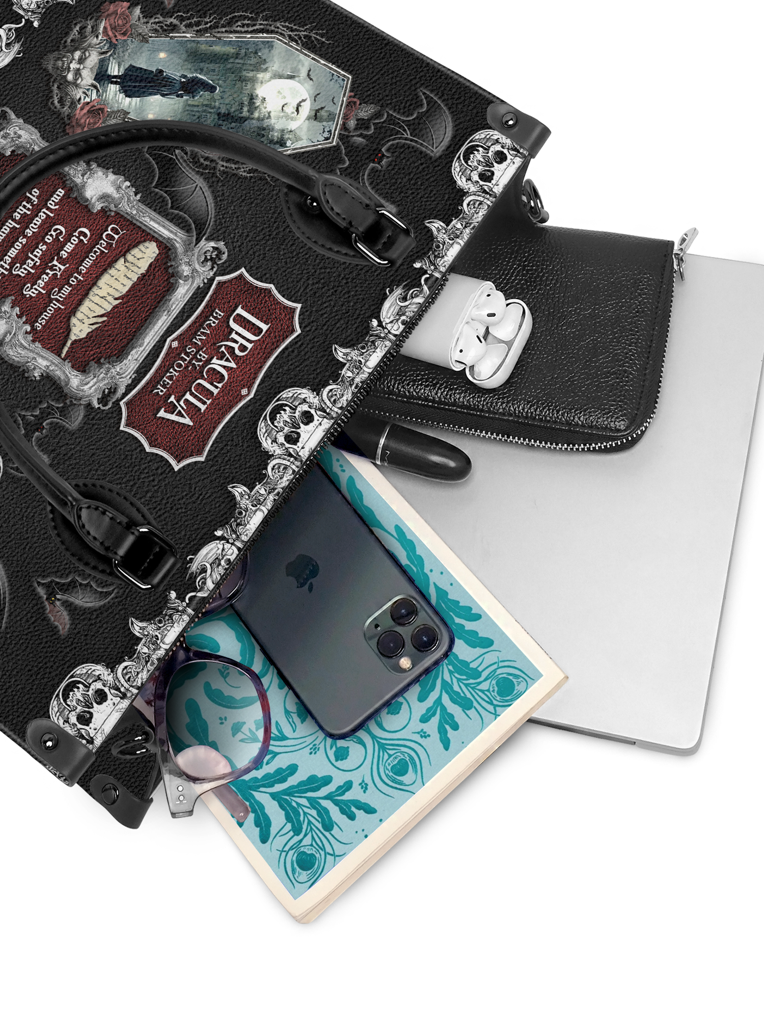"The Dracula" - Black Interior - Leather Handbag