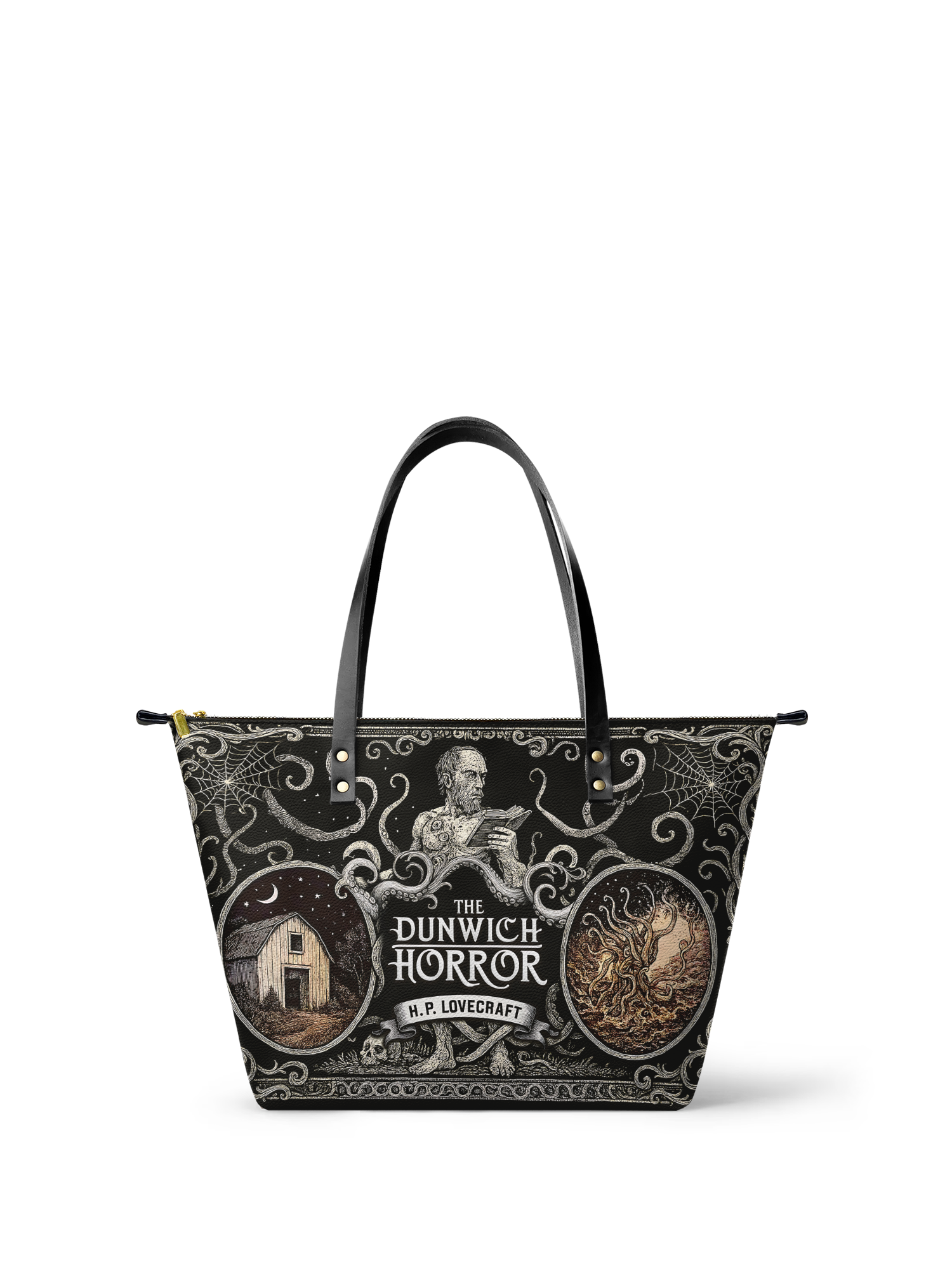 "The Dunwich Horror" Leather Tote Bag Today's Deal