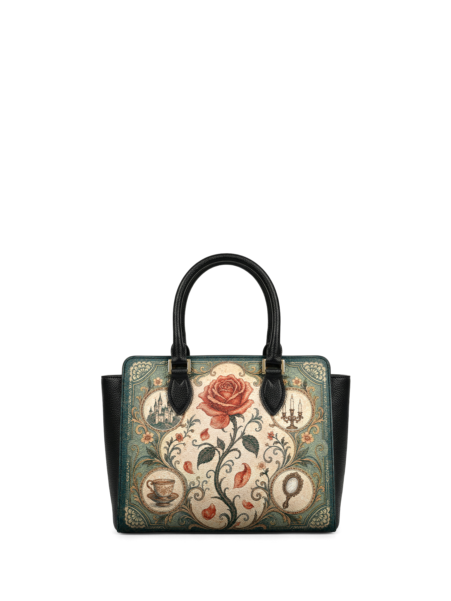 “The Everlasting Rose” Vesper Leather Handbag