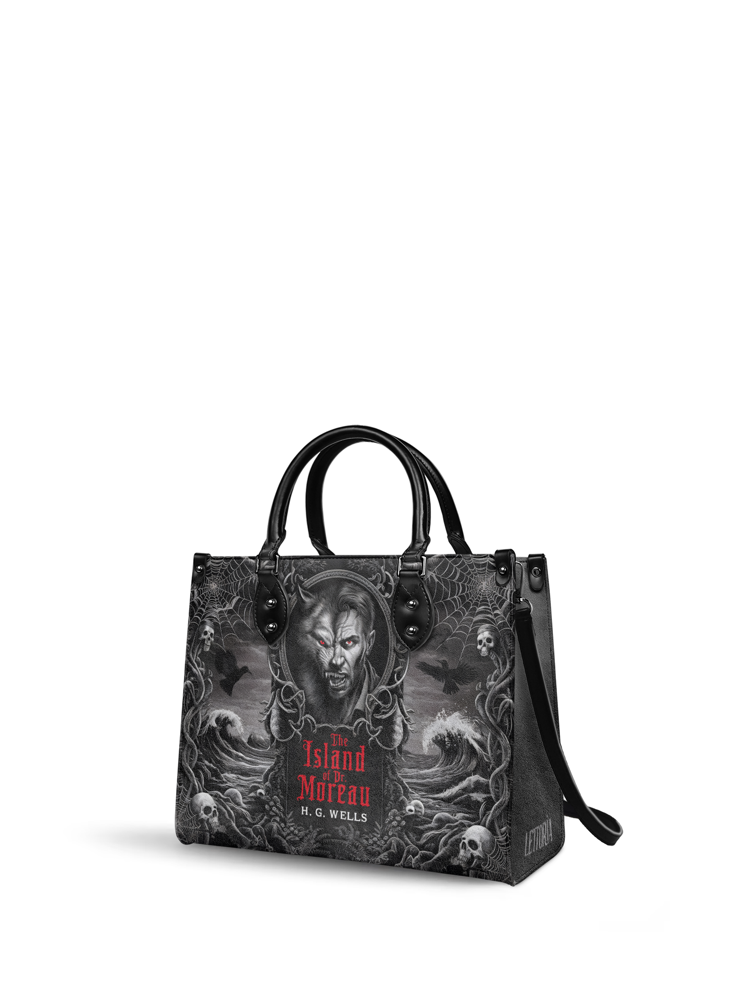 "The Island Of Dr Moreau" - Black Interior - Leather Handbag