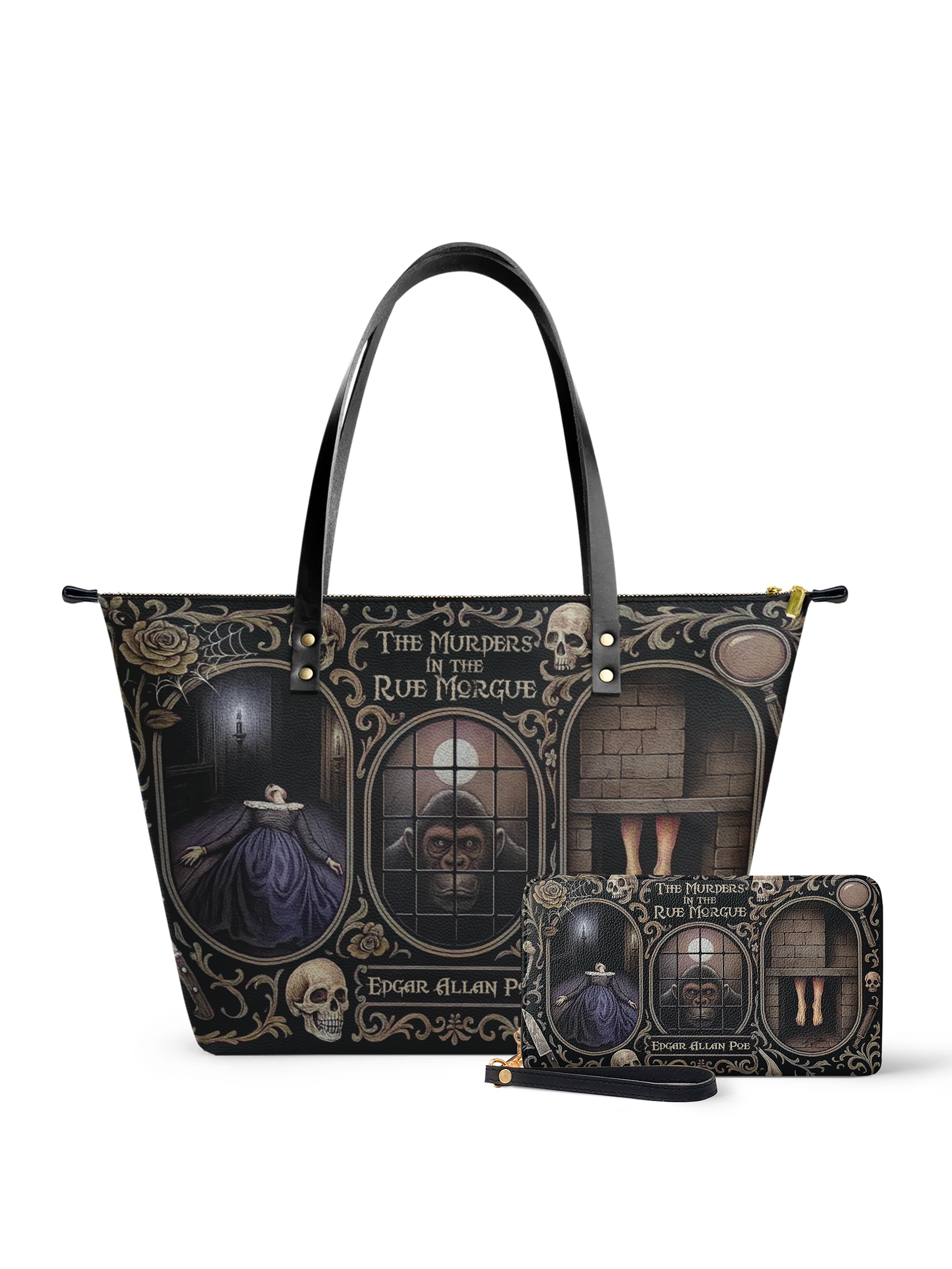 "The Murders In The Rue Morgue" Leather Tote Bag Deal