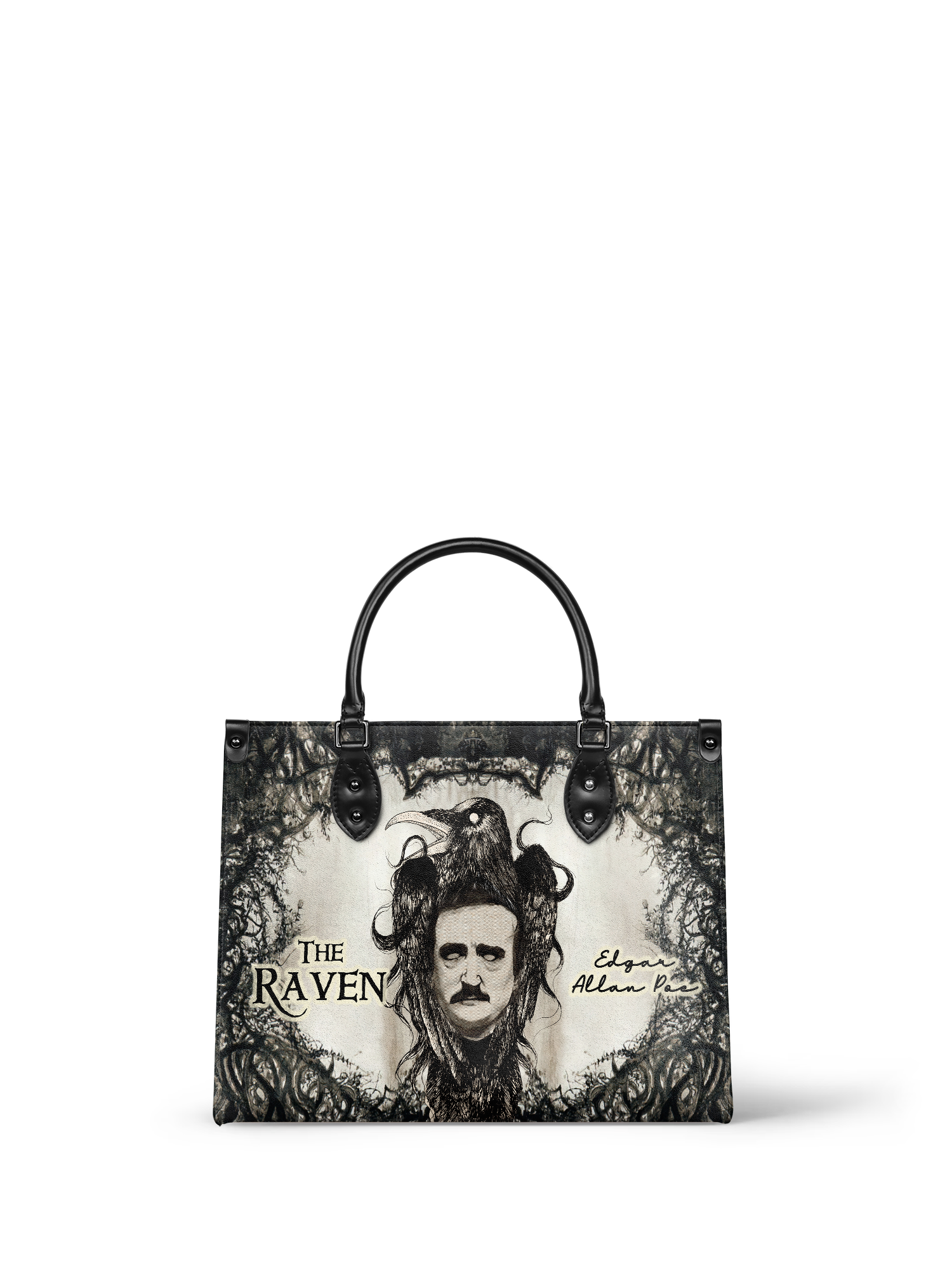 "The Raven" - Black Interior - Leather Handbag