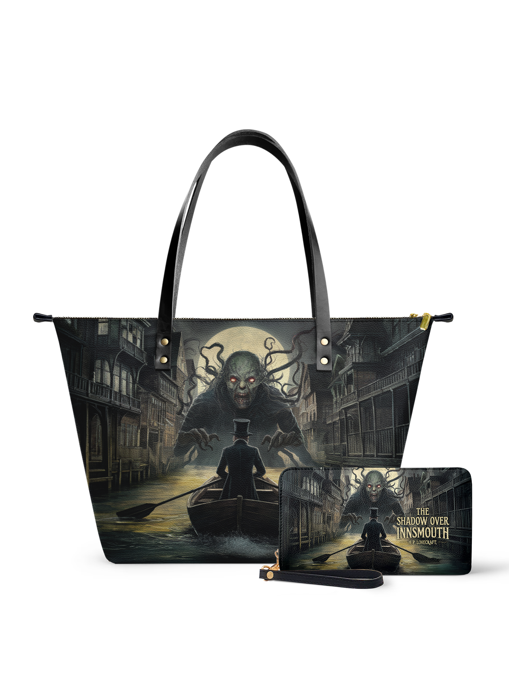"The Shadow Over Innsmouth" Leather Tote Bag Deal