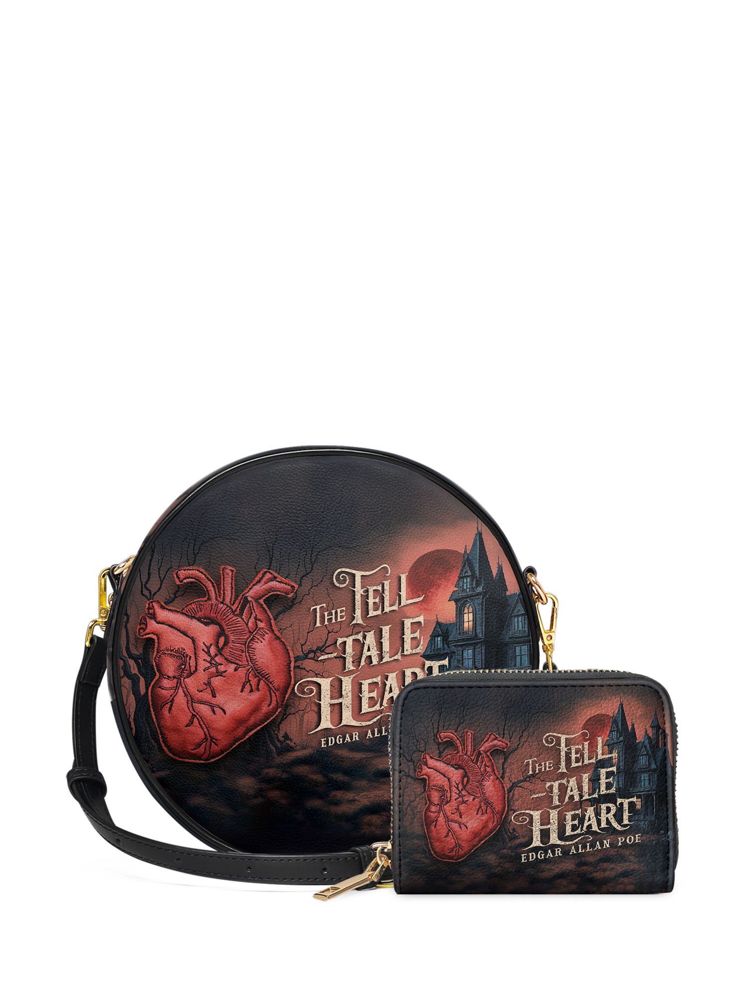 "The Tell-Tale Heart" Circle Crossbody Bag Deal