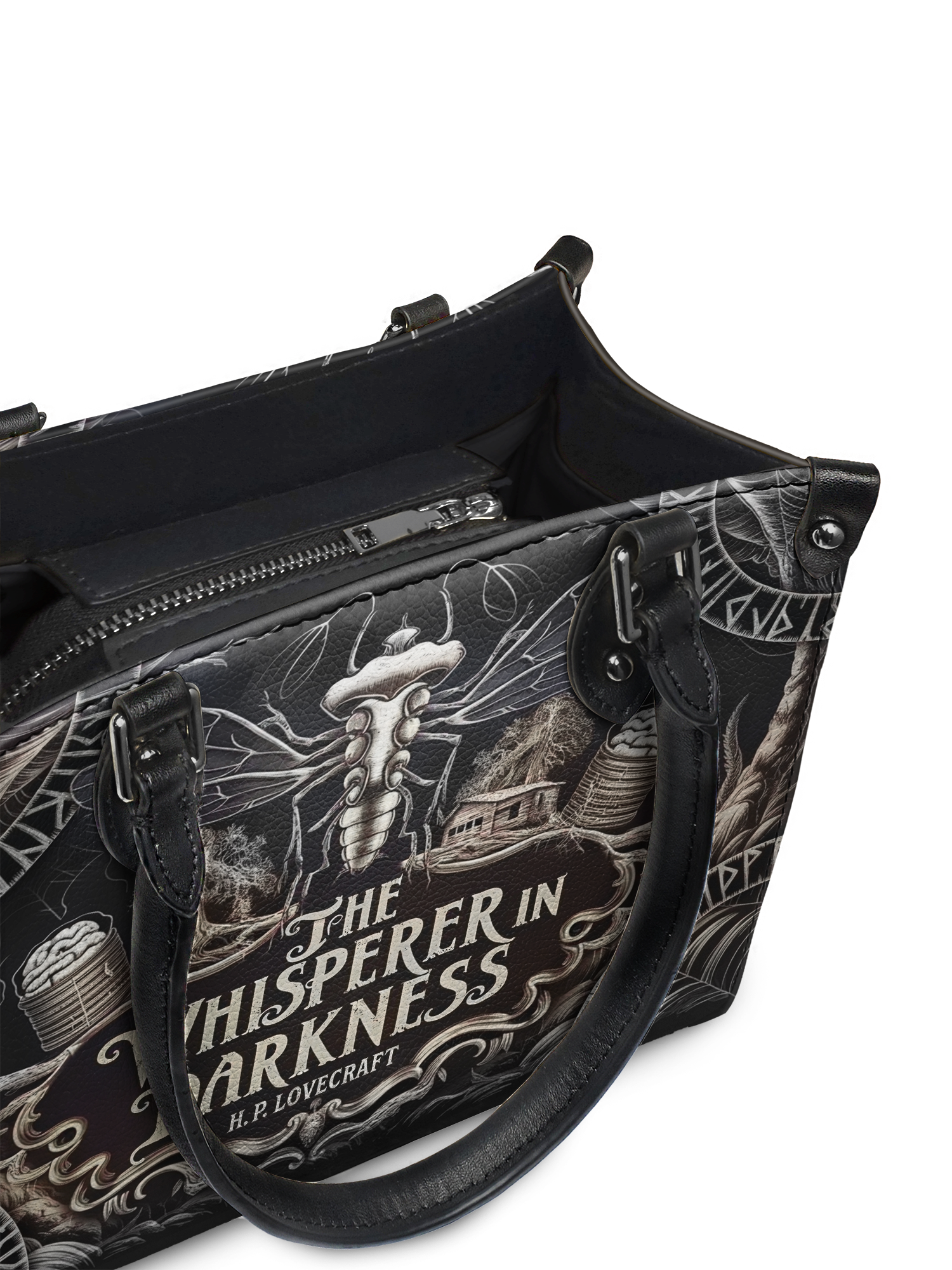 "The Whisperer In Darkness" Small Leather Handbag Deal