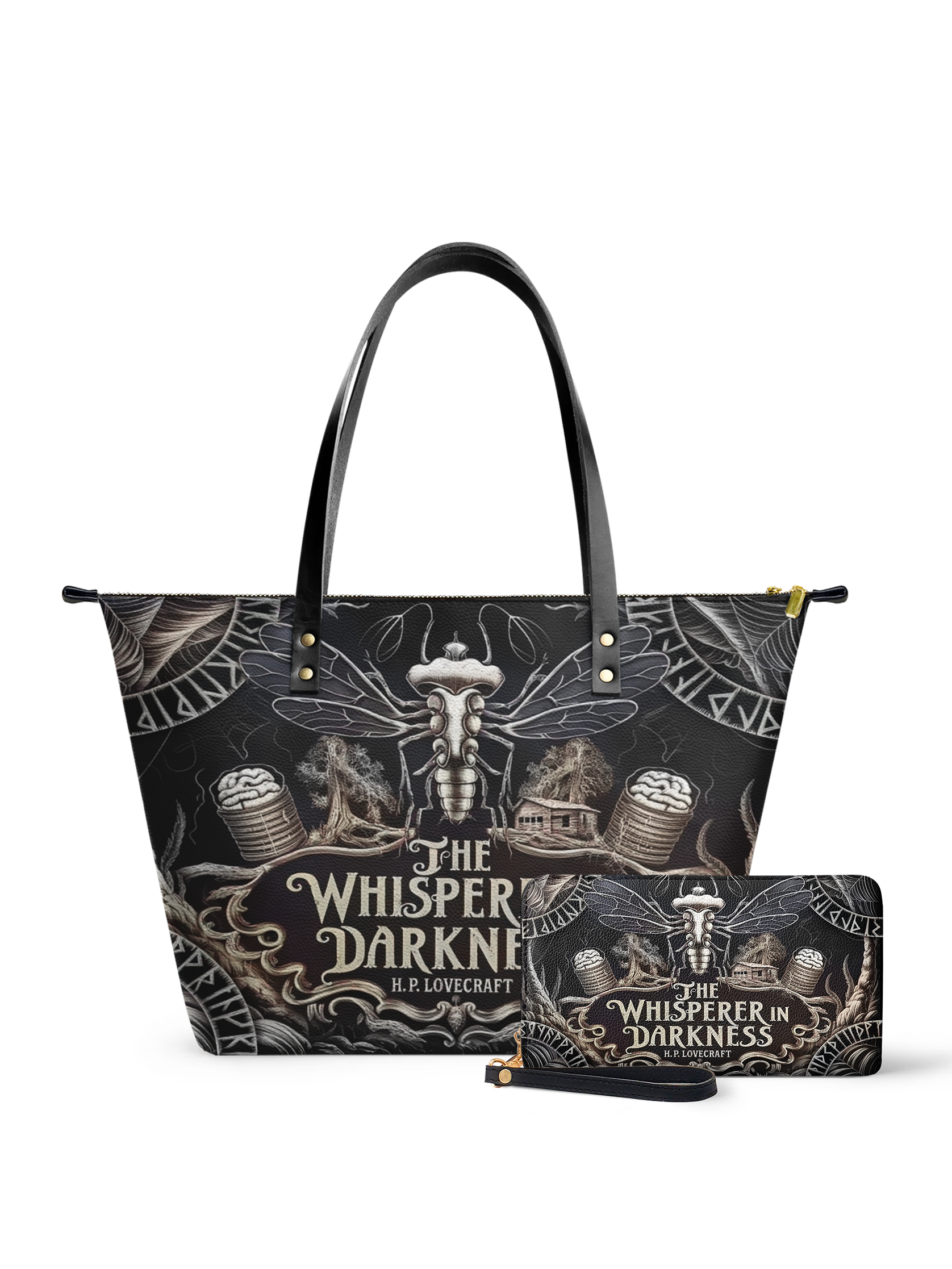"The Whisperer In Darkness" Leather Tote Bag Deal
