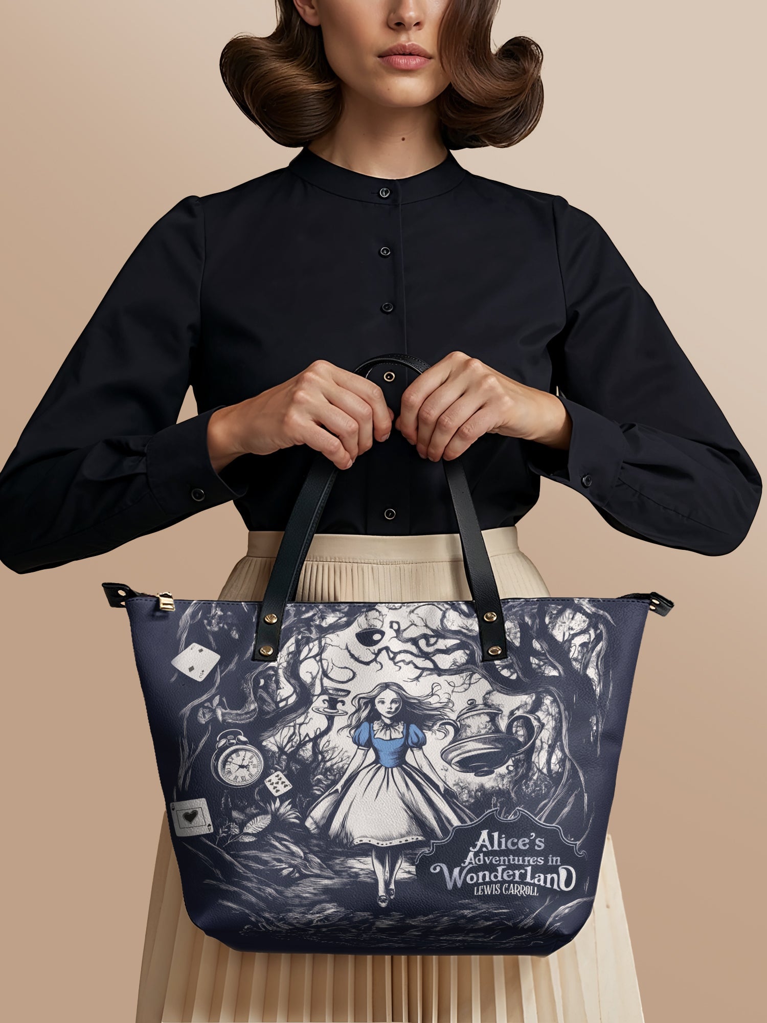 "Down the Rabbit Hole" Leather Tote Bag Deal