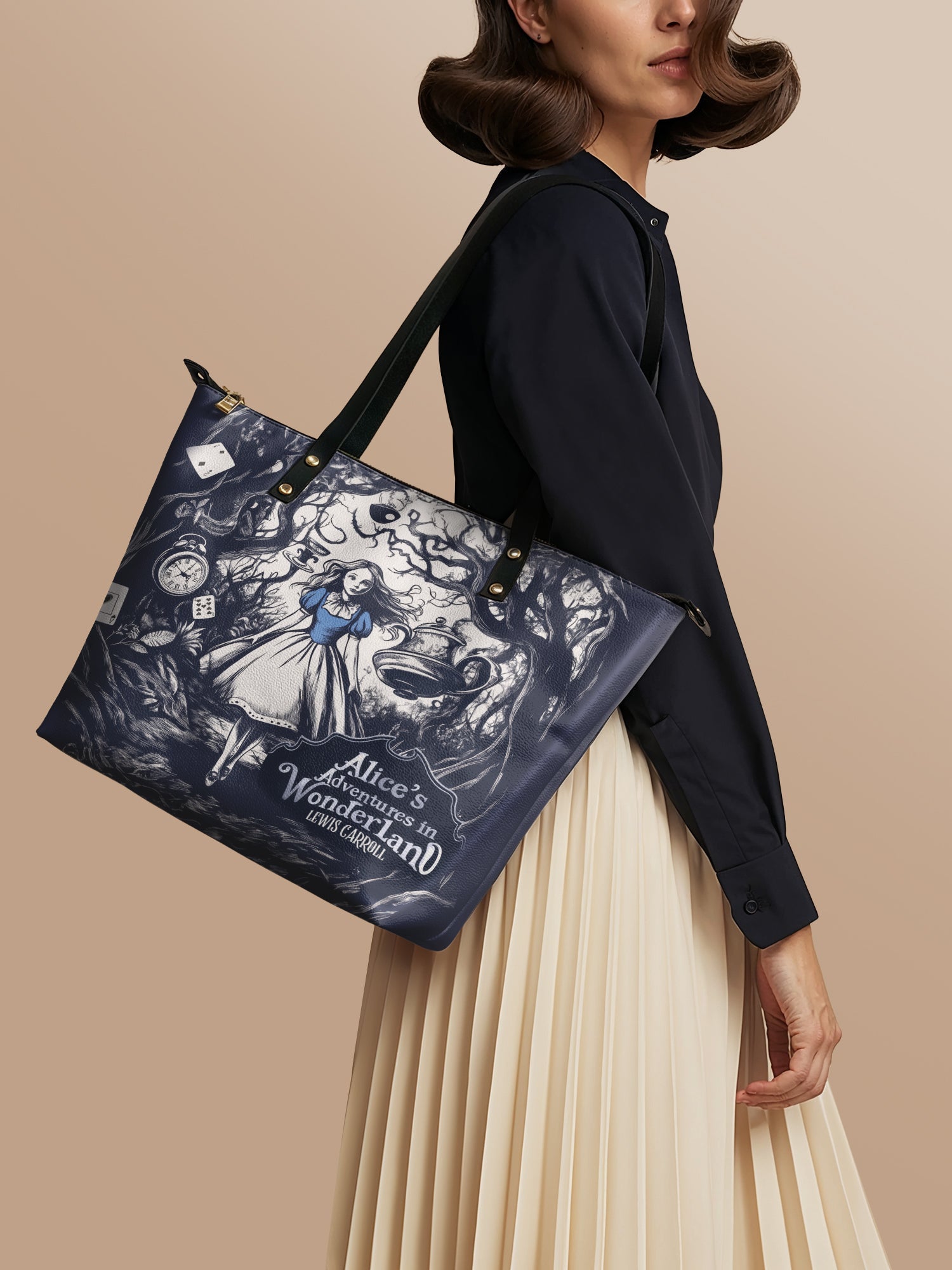 "Down the Rabbit Hole" Leather Tote Bag Deal