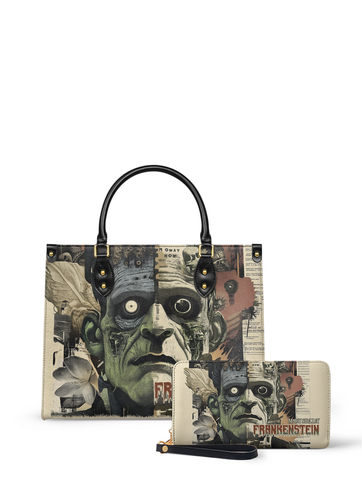 "Frankenstein" Old Parchment Leather Handbag Deal