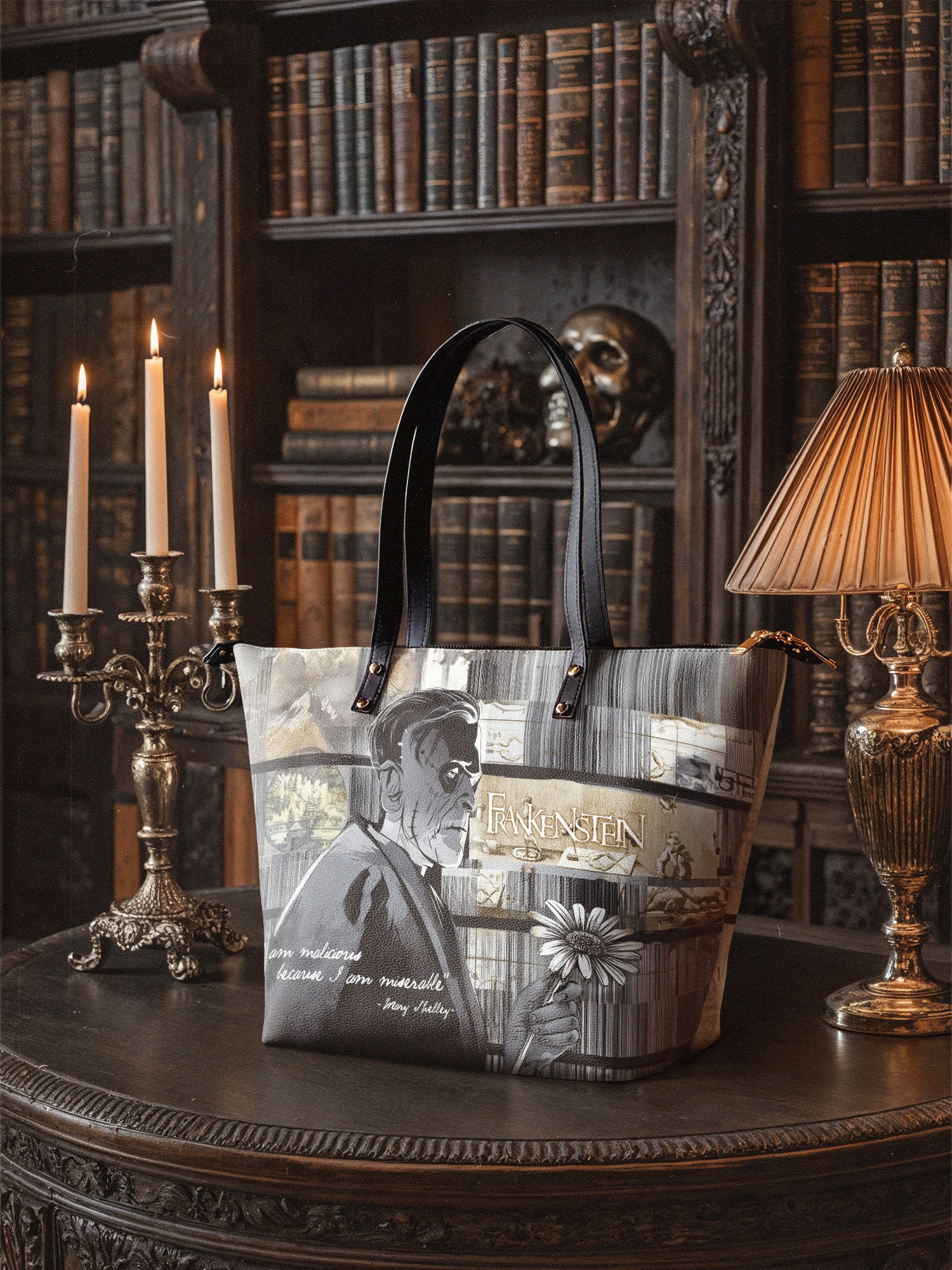 "Frankenstein" Ashes of Hope Leather Tote Bag Deal