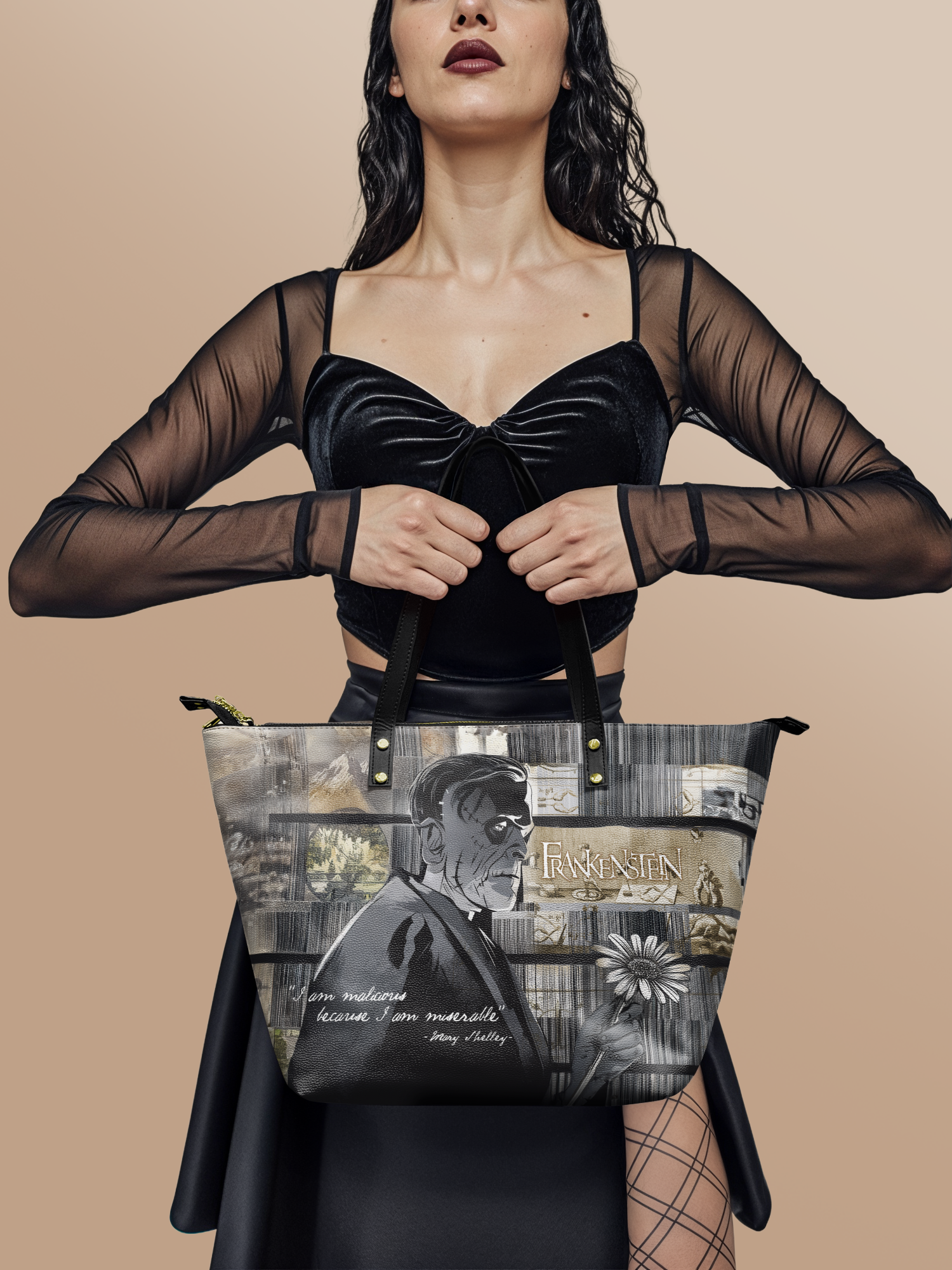 "Frankenstein" Ashes of Hope Leather Tote Bag Deal