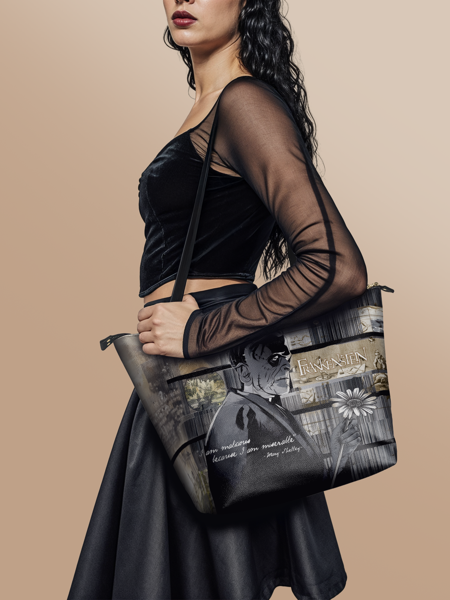 "Frankenstein" Ashes of Hope Leather Tote Bag Deal