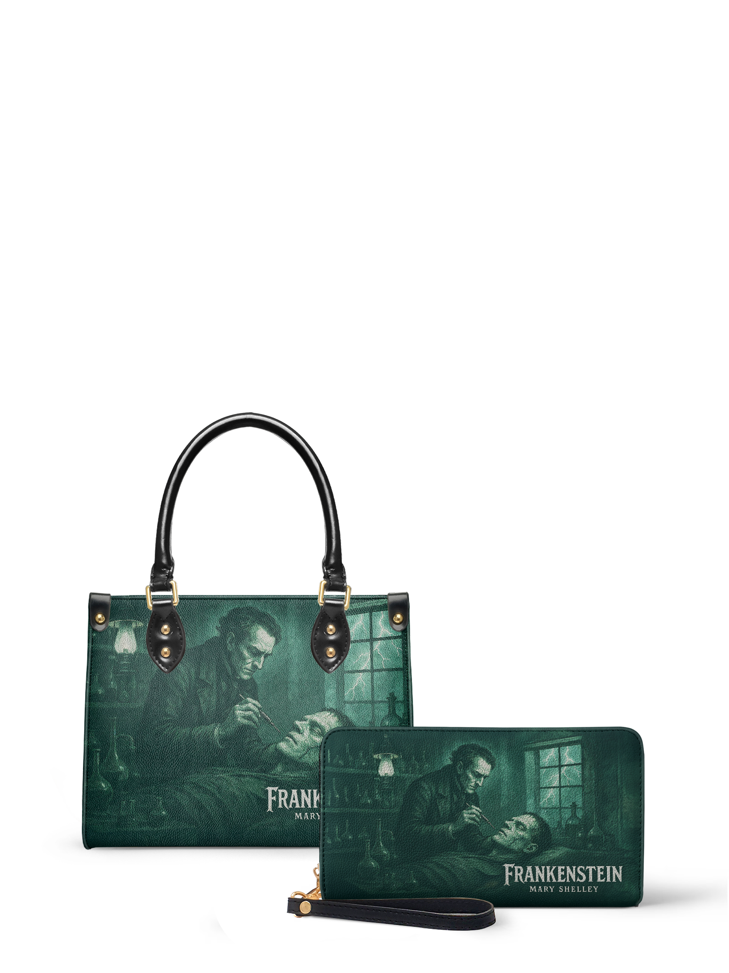 "Frankenstein" Mortuary Moss Small Leather Handbag Deal