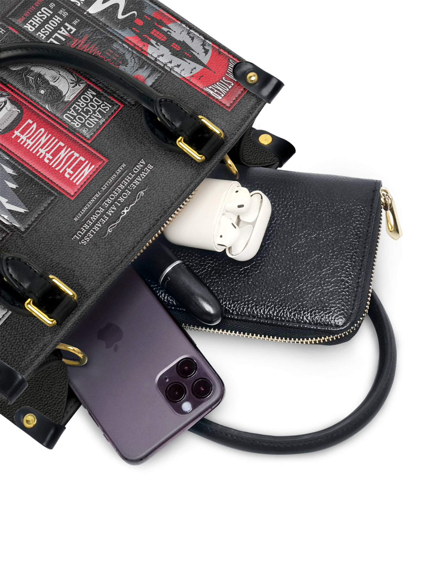 "The Fearless Collection" Small Leather Handbag