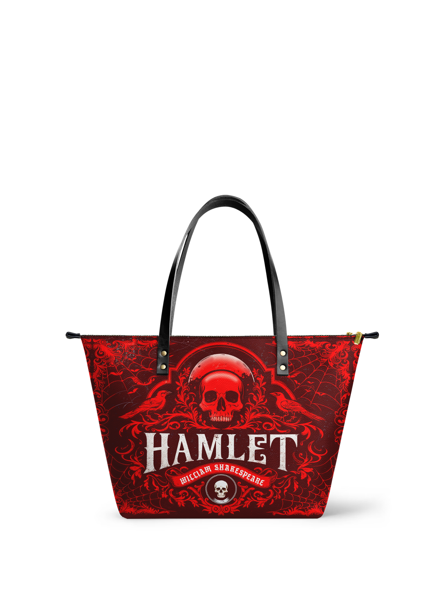 "Hamlet" The Red Room Leather Tote Bag