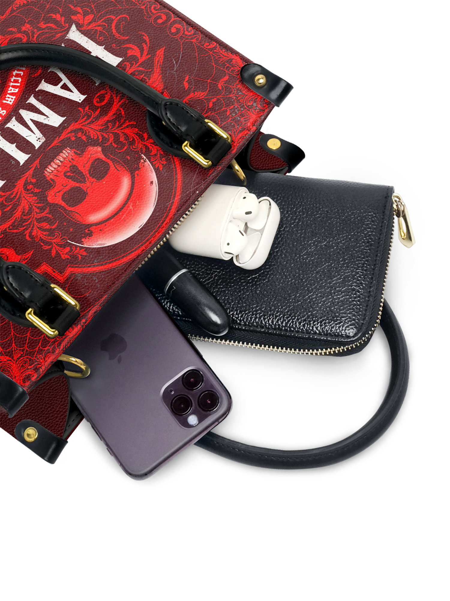 "Hamlet" The Red Room Small Leather Handbag Deal