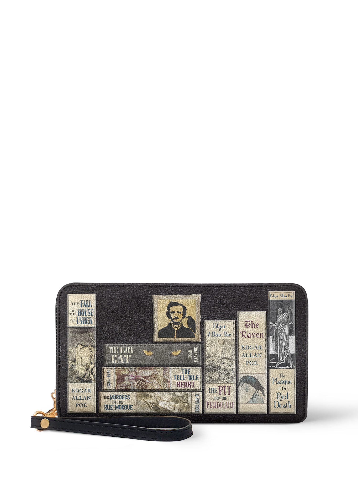 "Poe's Library" Ashen Black Wallet Deal