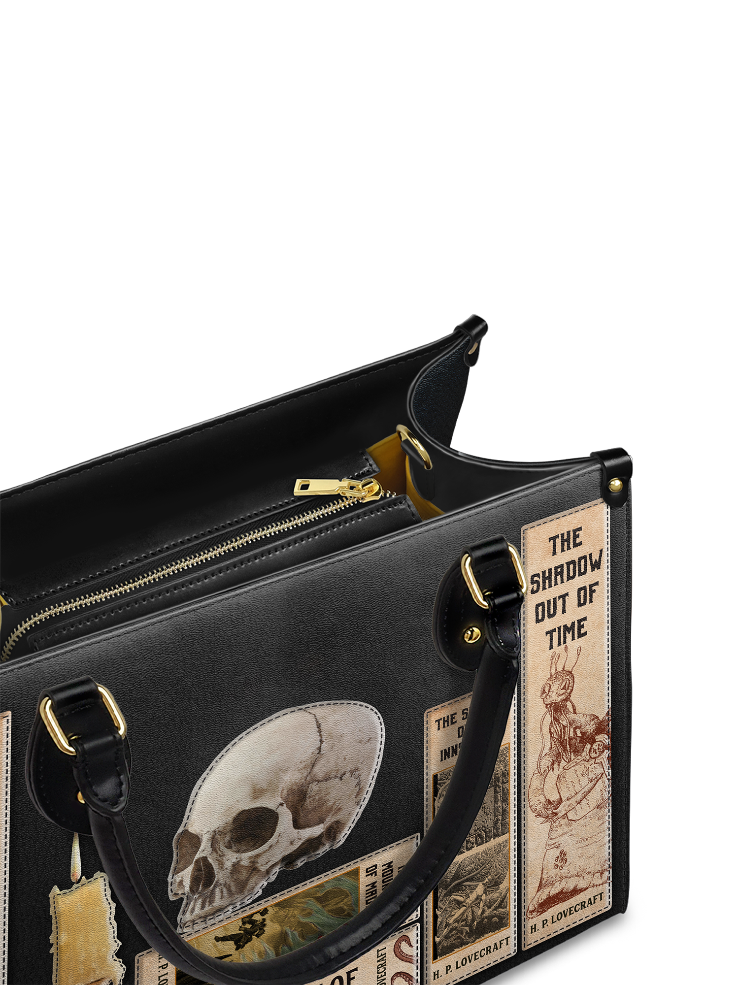 Lovecraftian Black Leather Handbag Deal