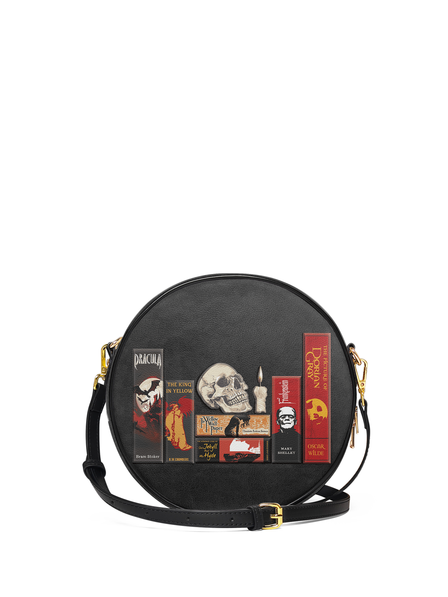 "The Codex of Gothic Tales" Deadlight Black Circle Crossbody Bag Deal