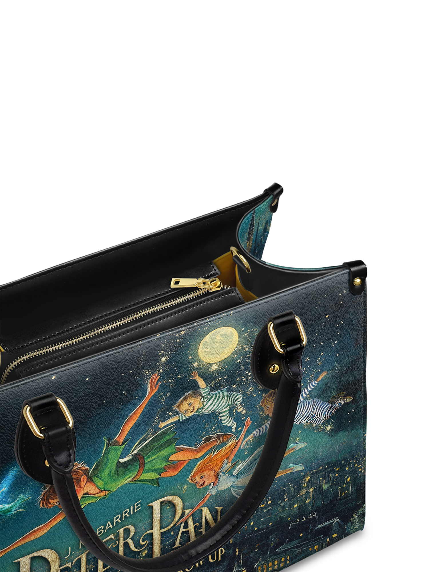 "Neverland Sky" Leather Handbag