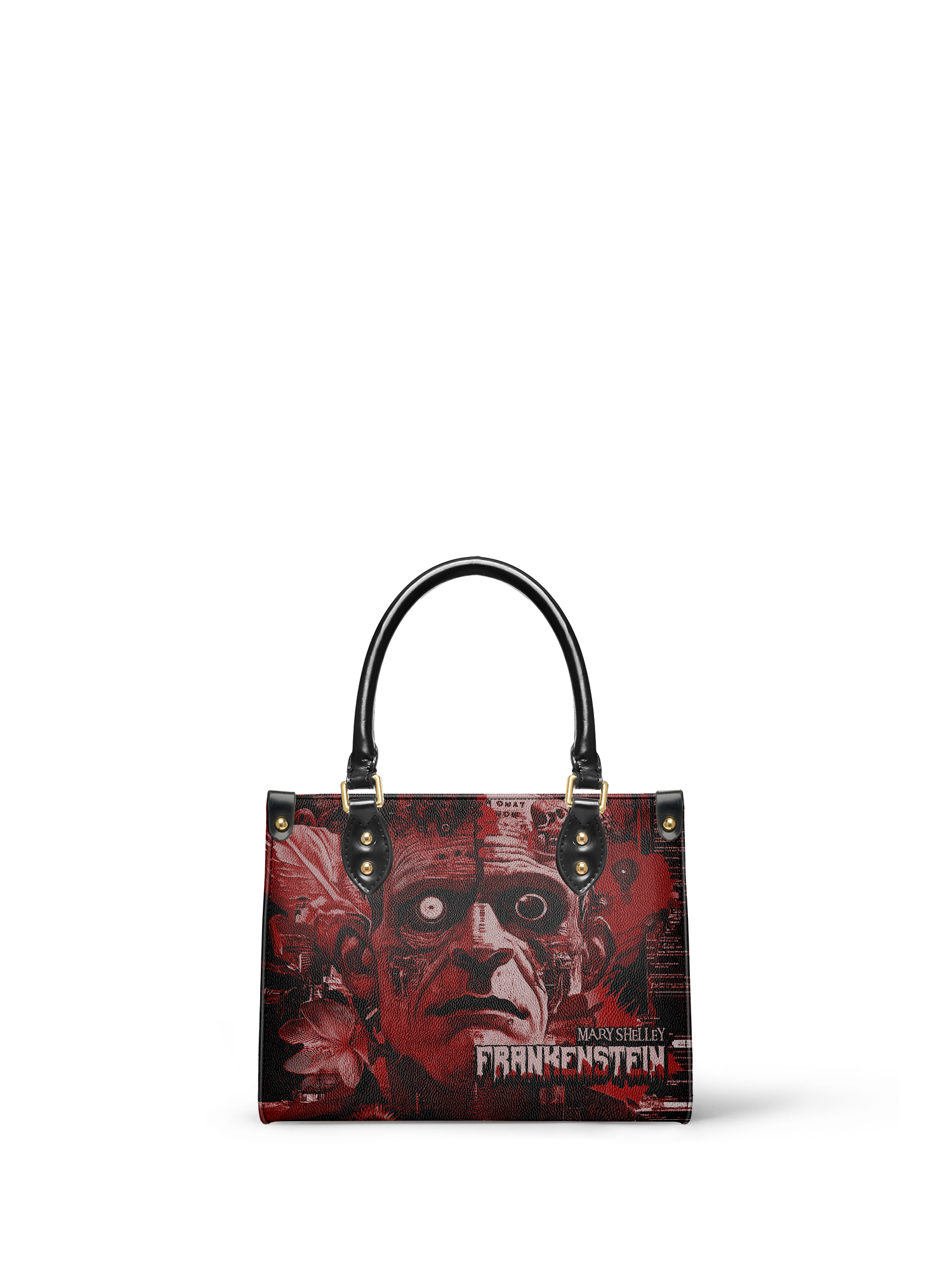 "Frankenstein" Heart Surge Small Leather Handbag