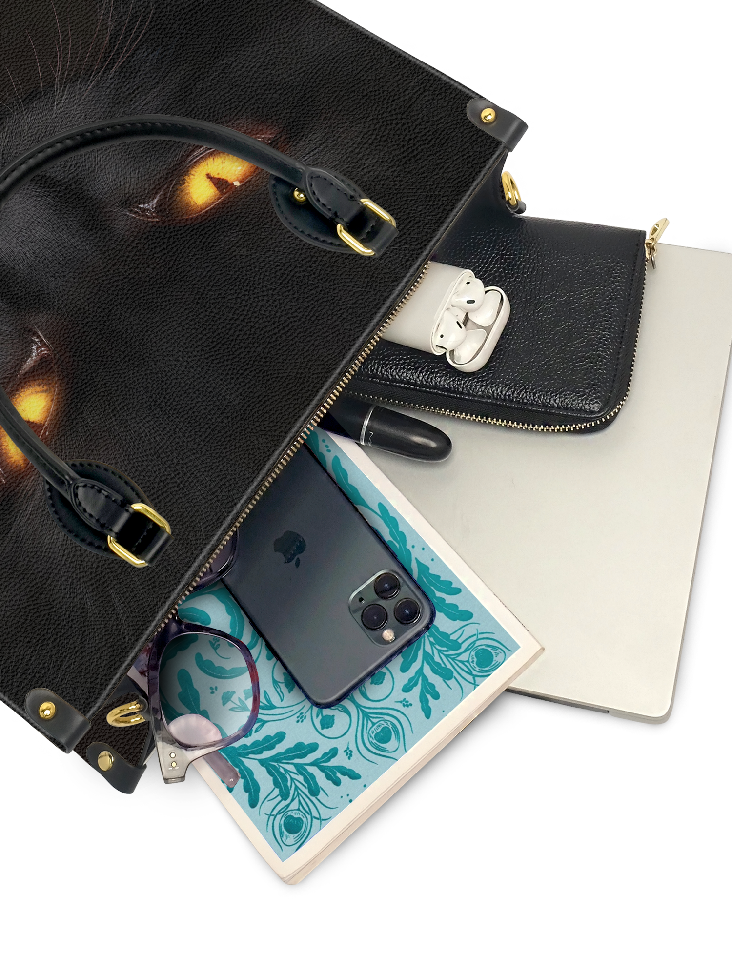 "The Black Cat" Leather Handbag