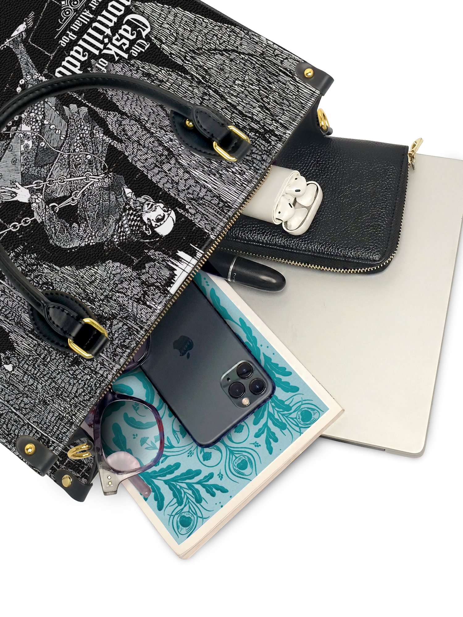 "The Cask Of Amontillado" Leather Handbag