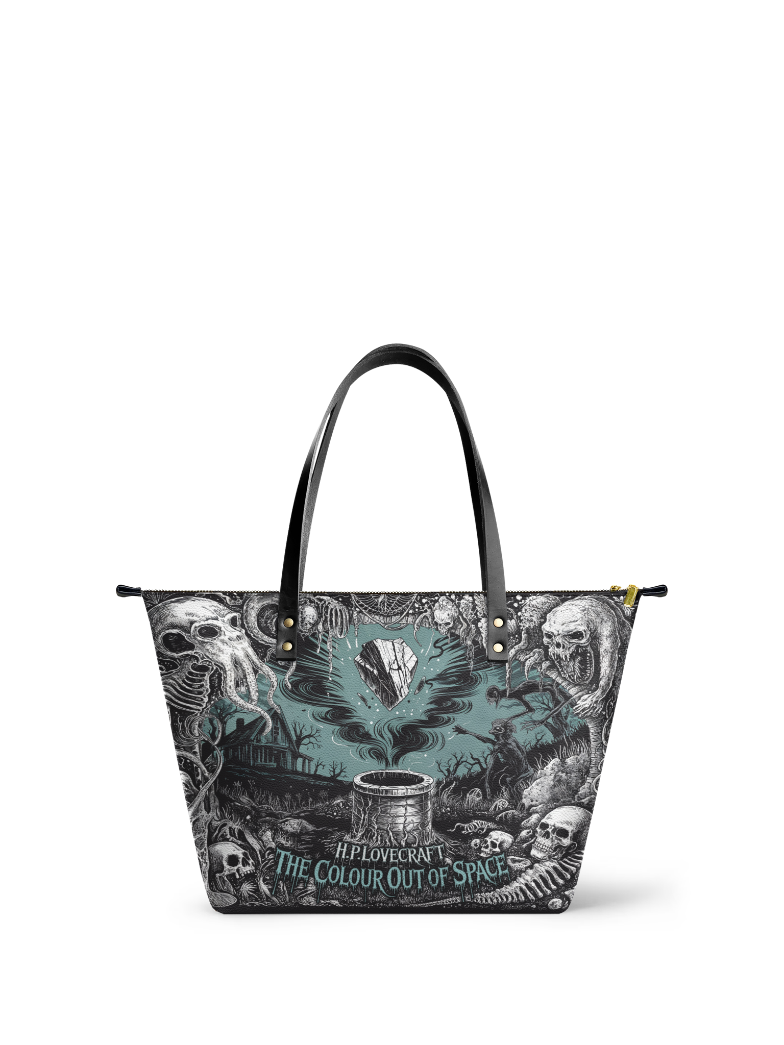 "The Colour Out Of Space" Leather Tote Bag