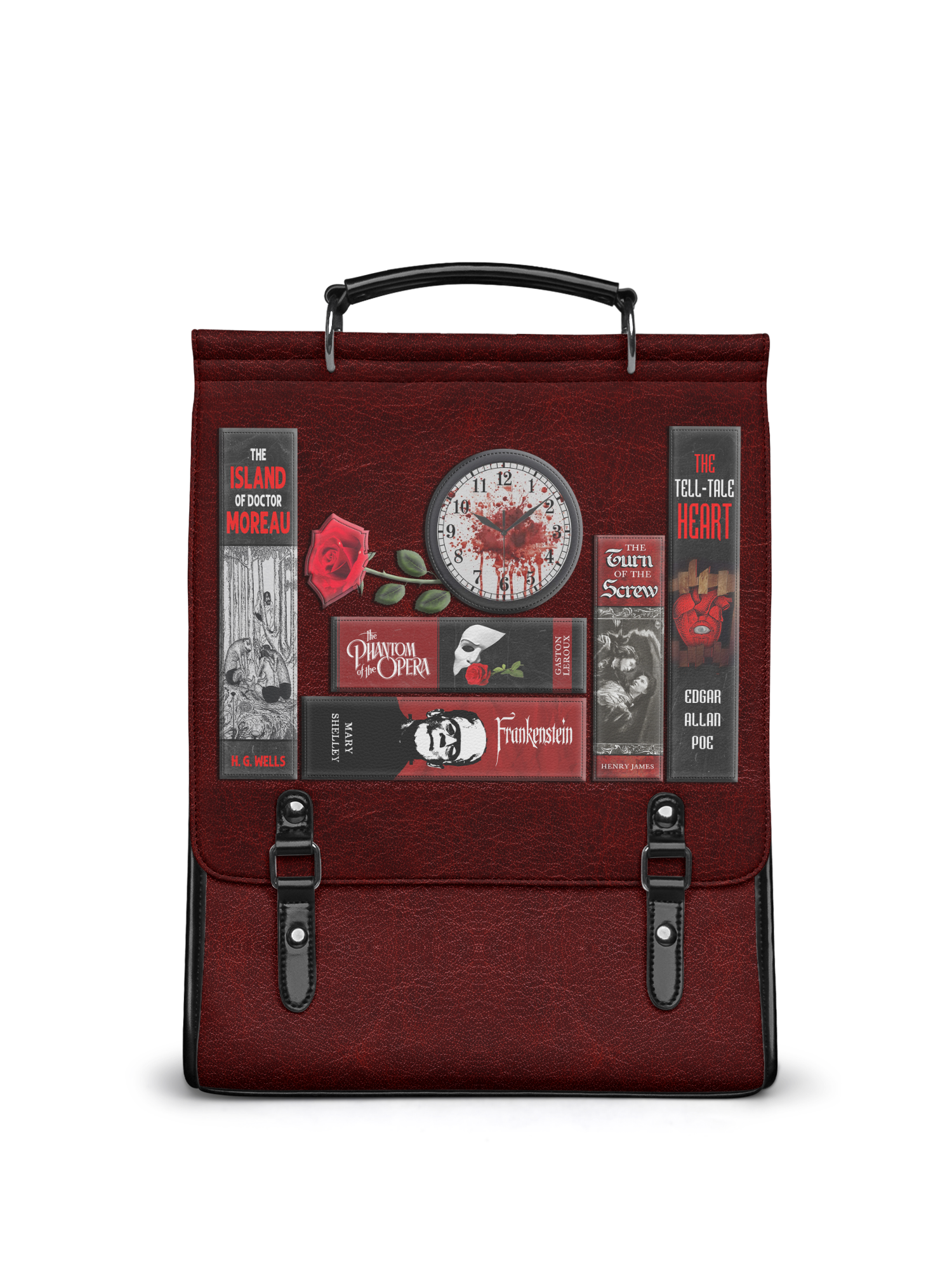 "The Crimson Codex" Leather Backpack Today's Deal