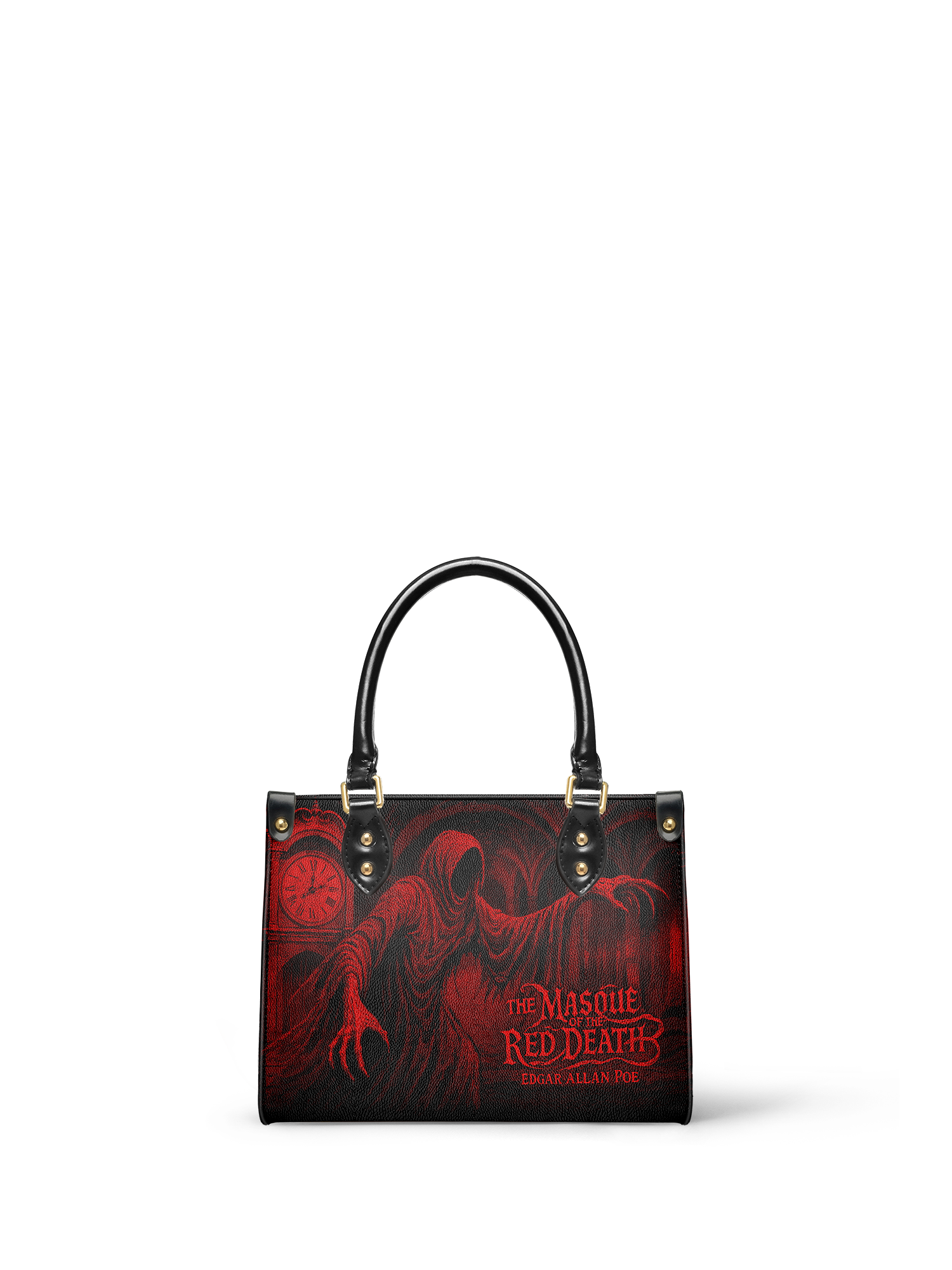 "The Masque Of The Red Death" Small Leather Handbag